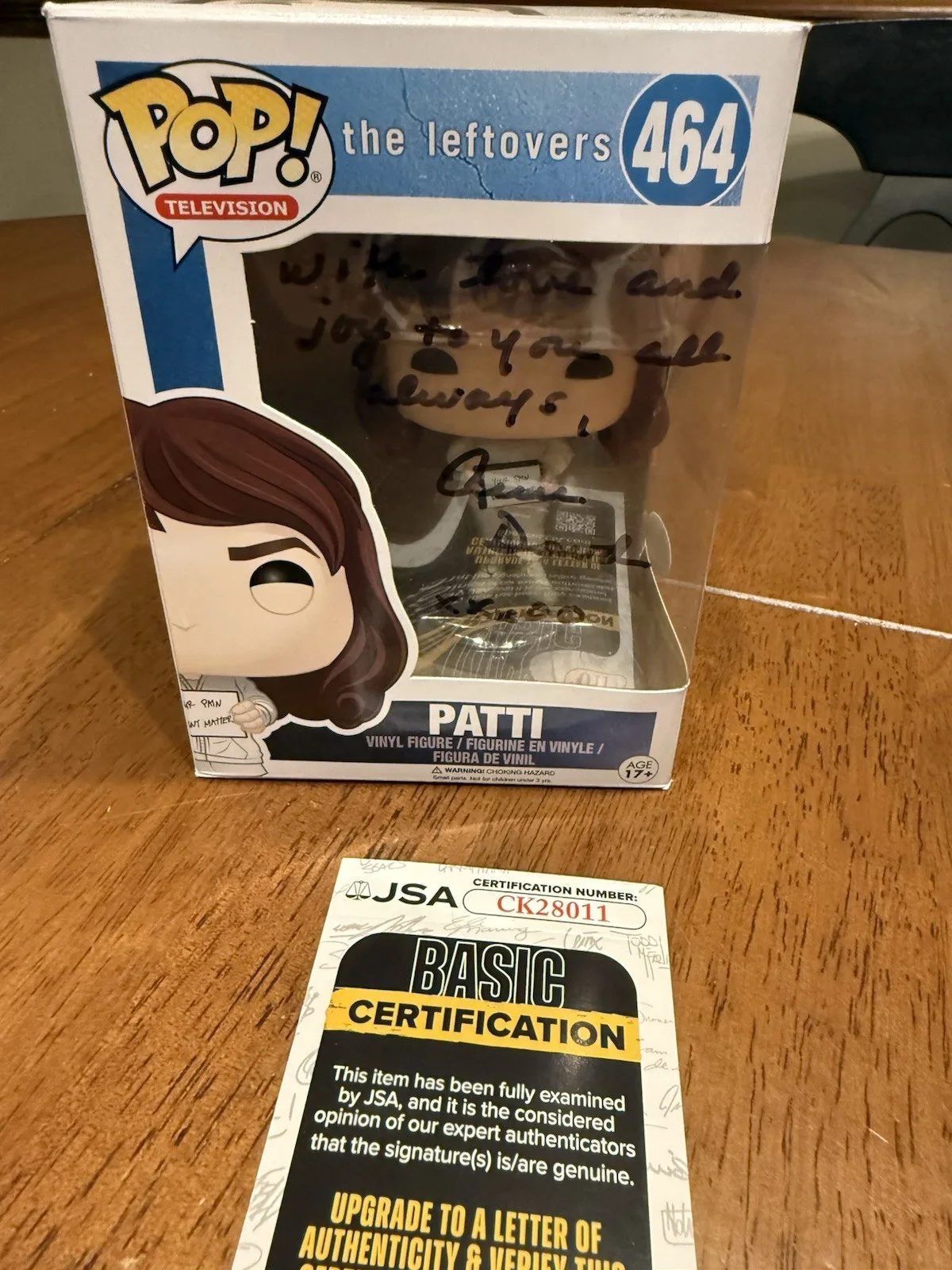 FUNKO POP! The Leftovers Ann Dowd Patti #464 Signed Auto JSA COA CK28011, image 2