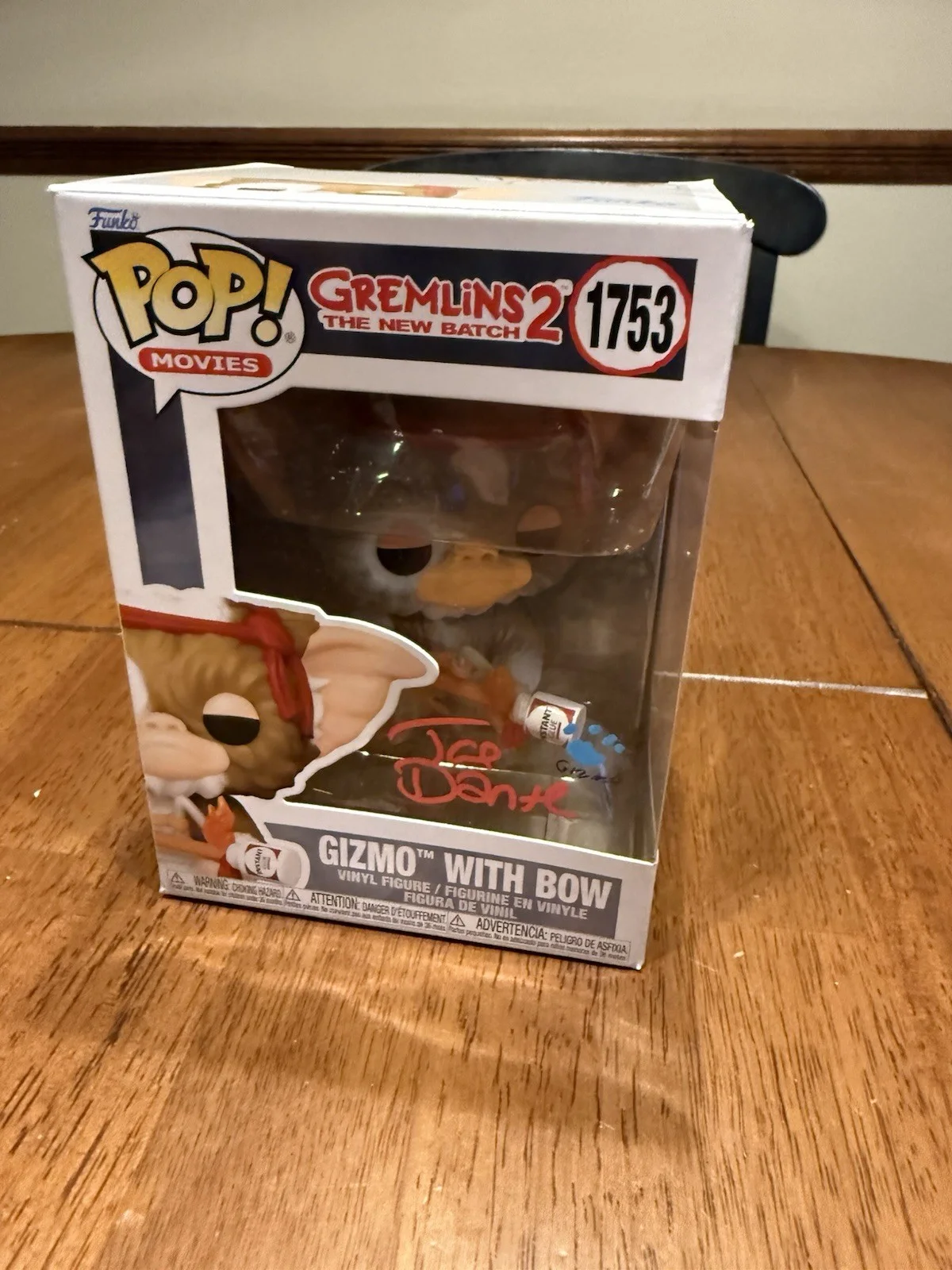 Joe Dante — Joe Dante Signed Gremlins Gizmo Funko POP! Funko 1753 Autograph JSA CL53133, image 2