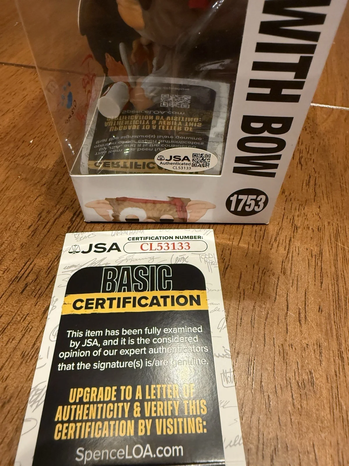 Joe Dante — Joe Dante Signed Gremlins Gizmo Funko POP! Funko 1753 Autograph JSA CL53133, image 3