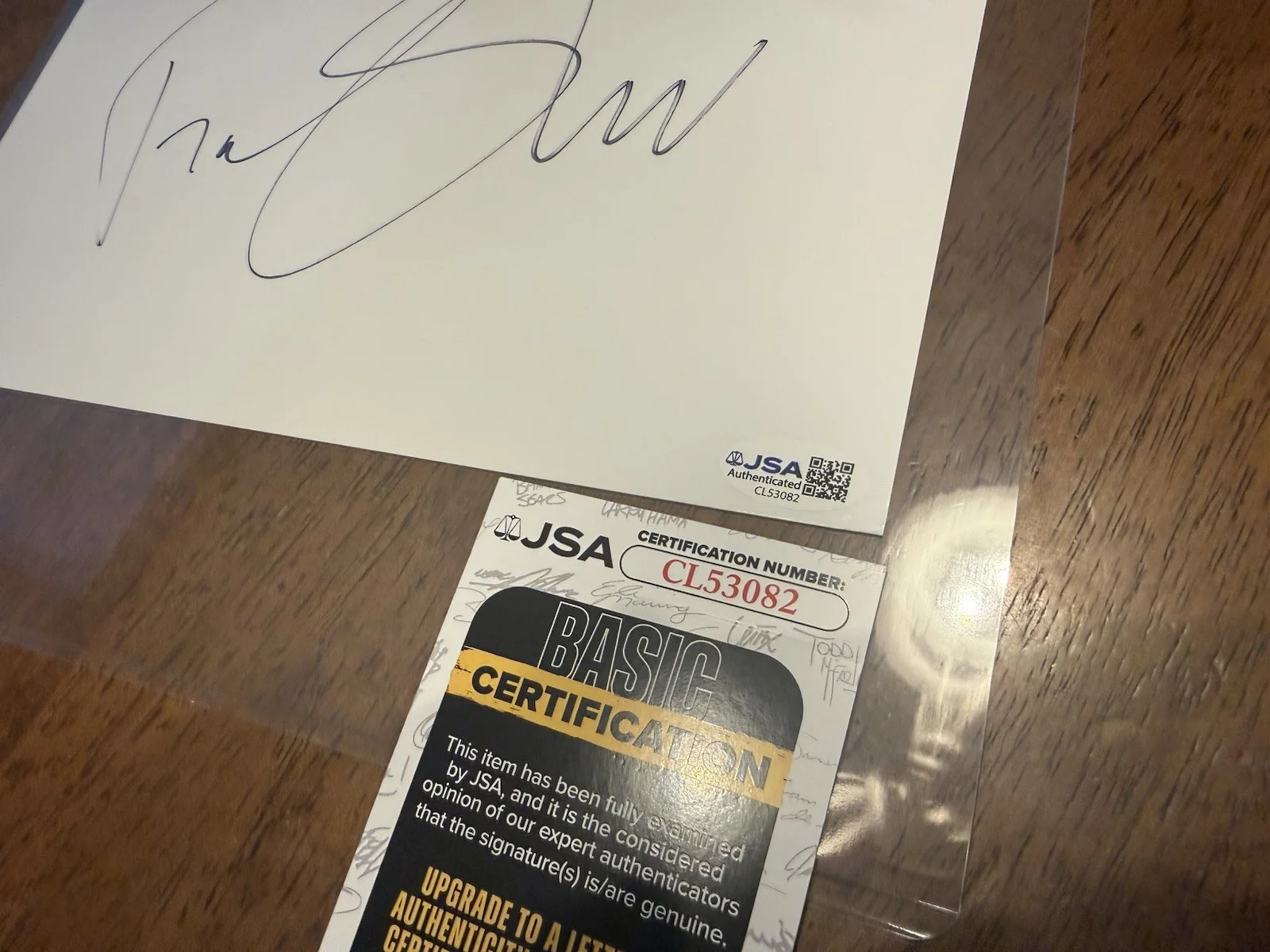 Fiona Shaw — FIONA SHAW Signed Autograph- White board- Harry Potter- Andor- JSA-CL53082, image 2