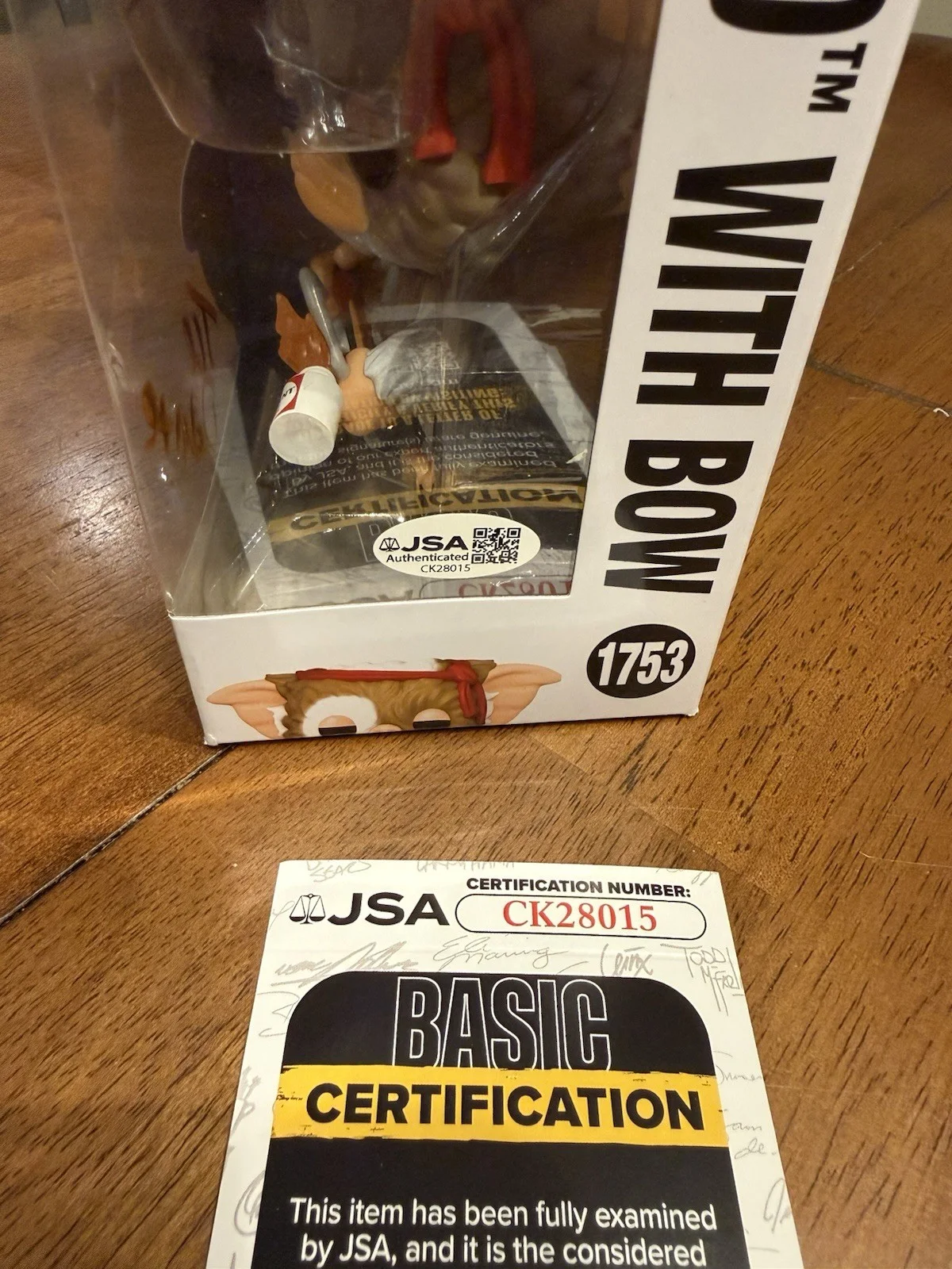 Joe Dante — Joe Dante Signed Gremlins Gizmo Funko POP! Funko 1753 Autograph JSA CK28015, image 4
