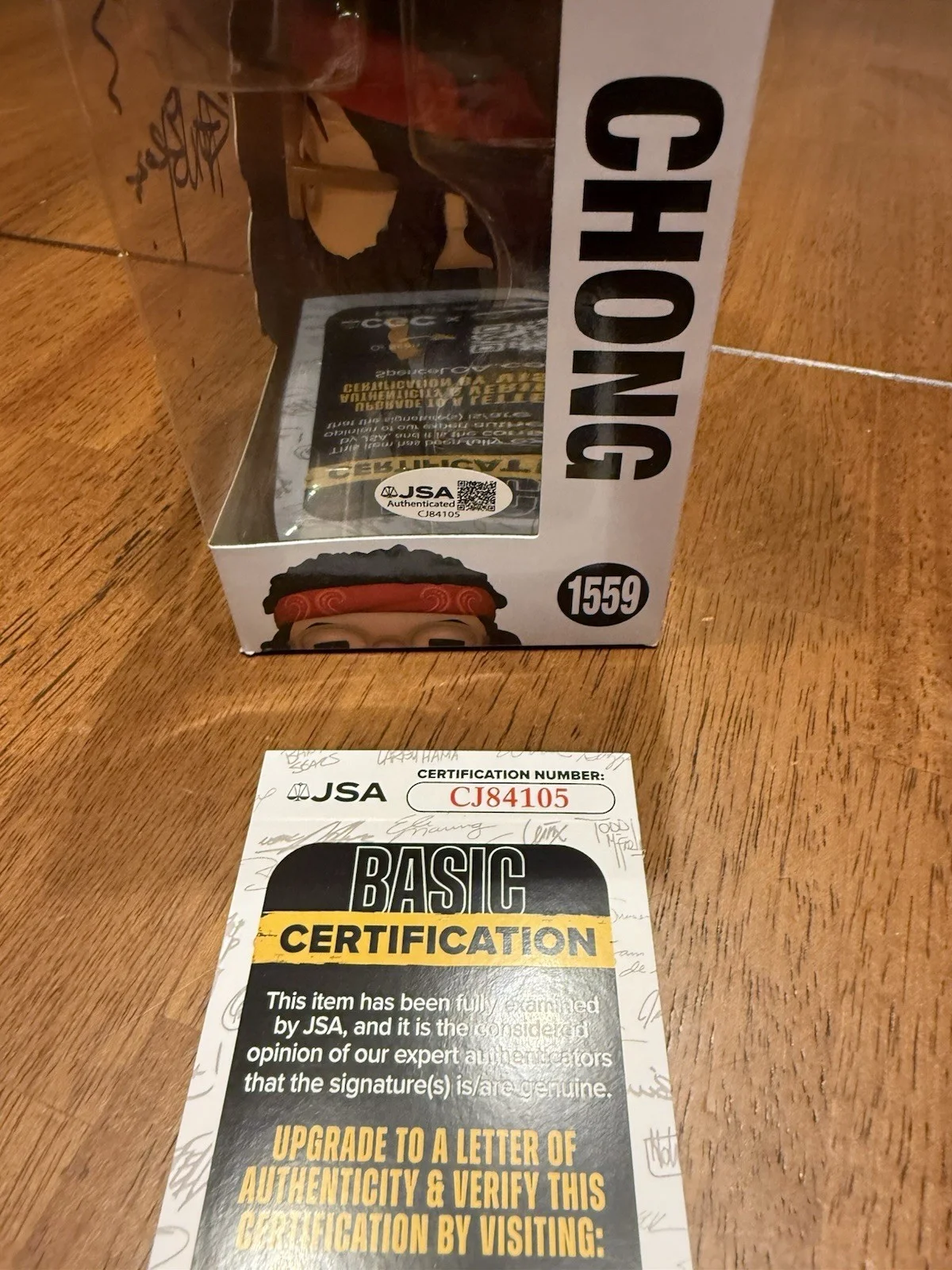 Tommy Chong — Tommy Chong Autographed Signed Funko Pop #1559 JSA COA CJ84105, image 4