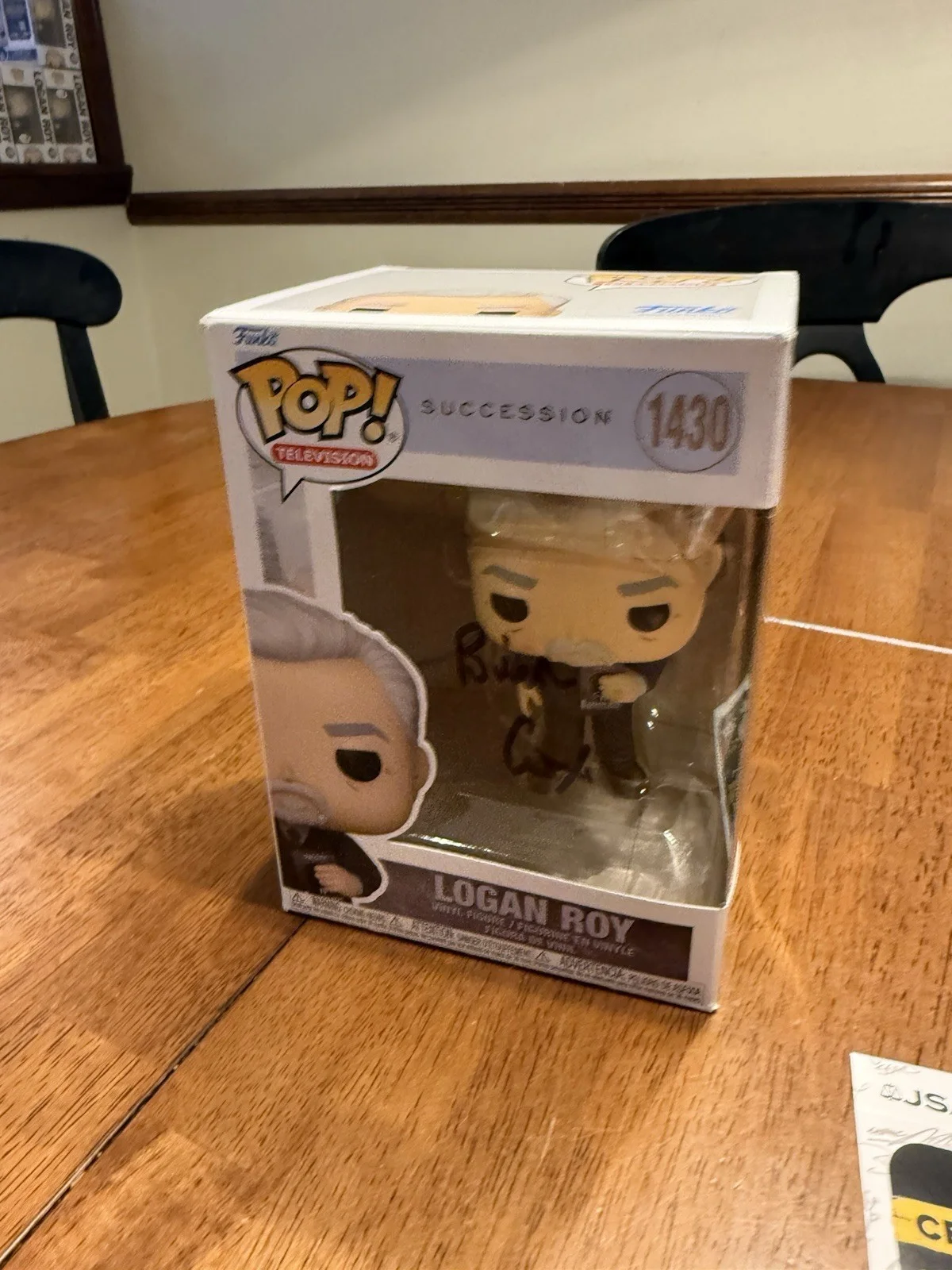 Brian Cox — Signed Funko Pop #1430 - Succession - Logan Roy - Brian Cox JSA, image 2