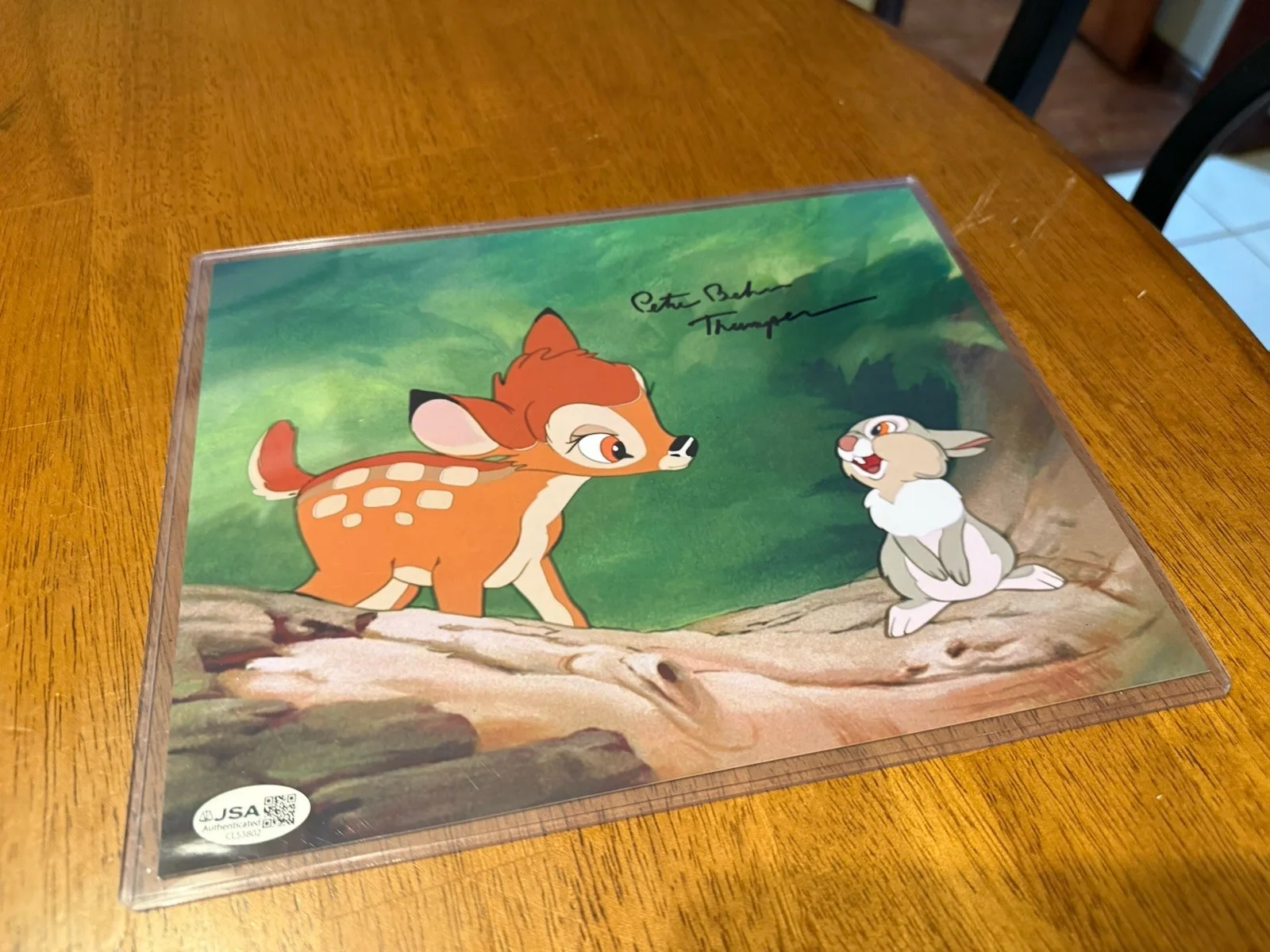 Peter Behn — PETER BEHN Signed BAMBI Thumper 8x10 Photo Autograph JSA COA CERT, image 3