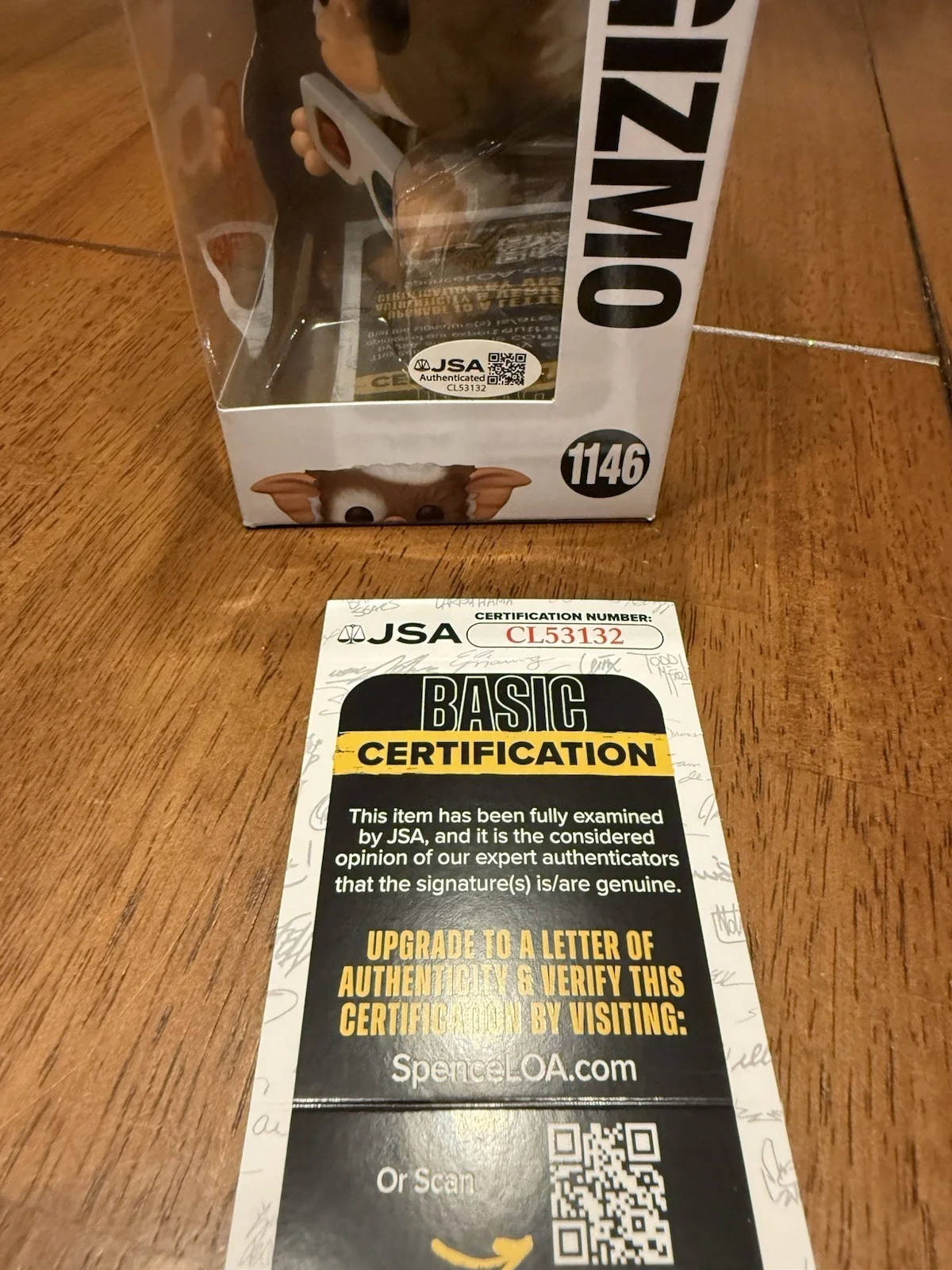 Joe Dante — Joe Dante Signed Gremlins Gizmo Funko POP! Funko 1146 Autograph JSA CL53132, image 3