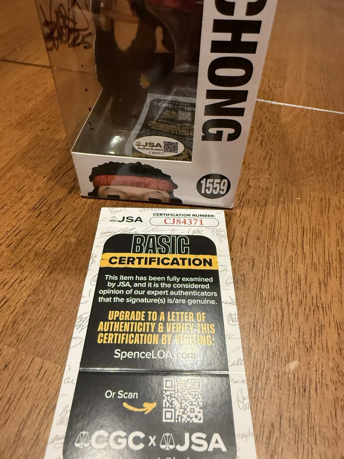 Tommy Chong — Tommy Chong Autographed Signed Funko Pop #1559 JSA COA CJ84371, изображение 3