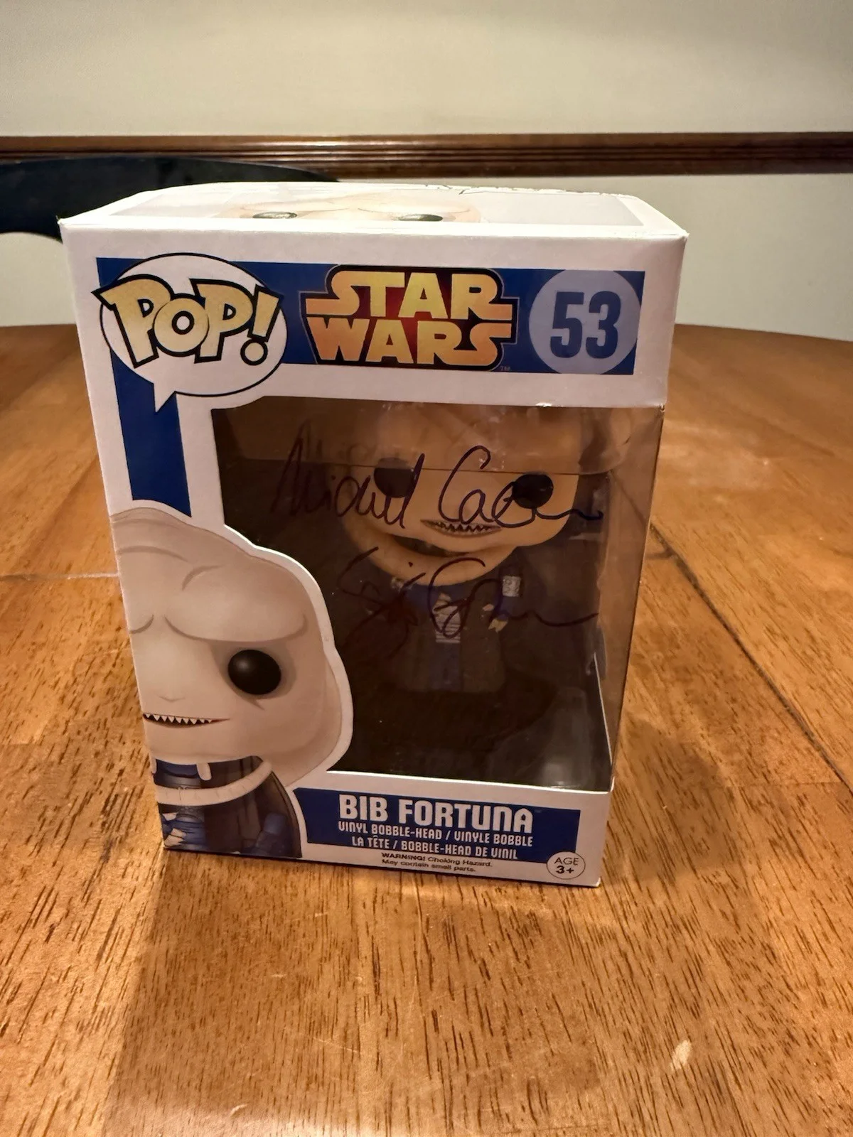Michael Carter — 💎Funko Pop! 53 Bib Fortuna, Star Wars / Signed Michael Carter JSA Autograph, image 2