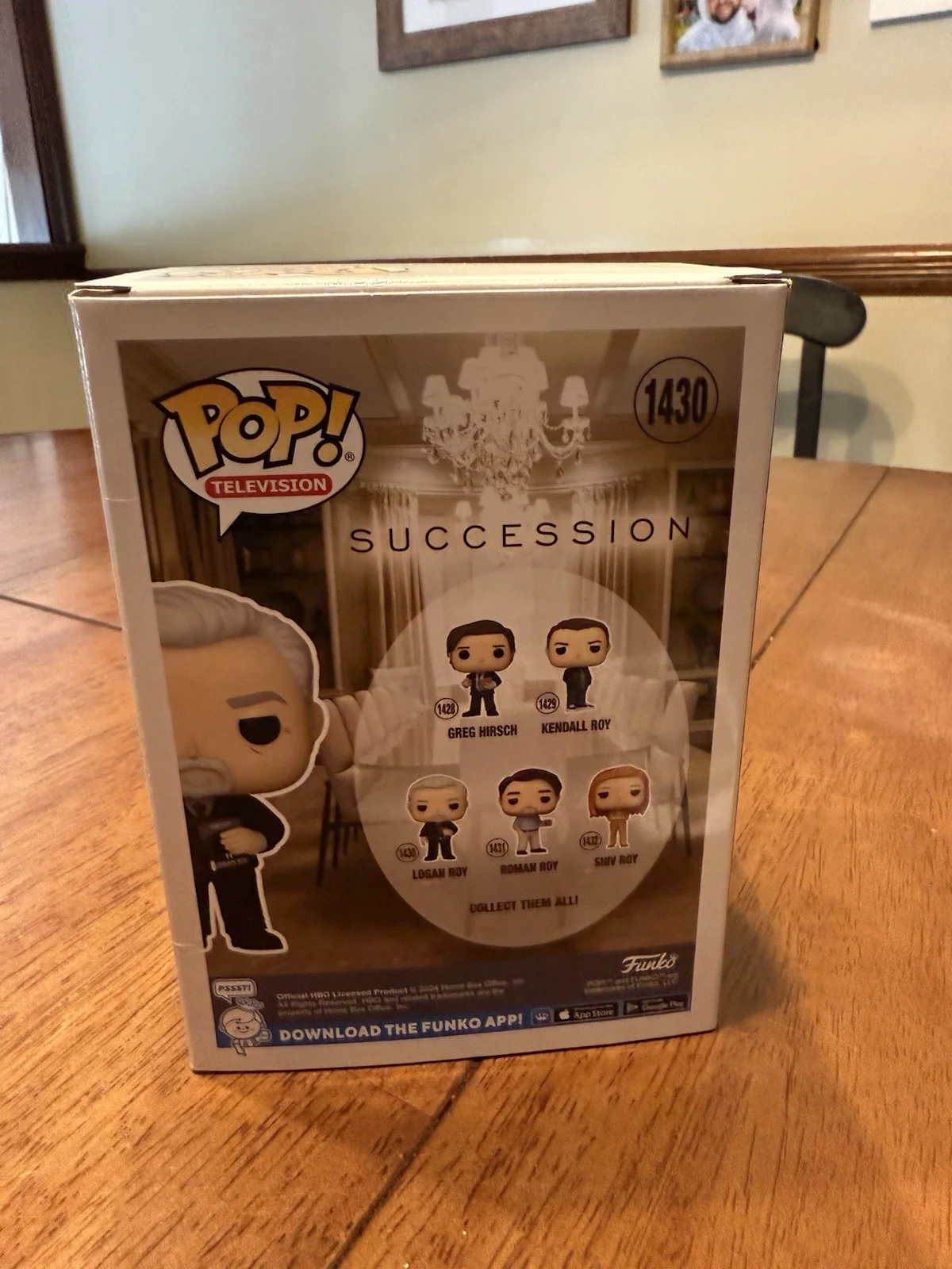 Brian Cox — Signed Funko Pop #1430 - Succession - Logan Roy - Brian Cox + COA JSA-, image 5
