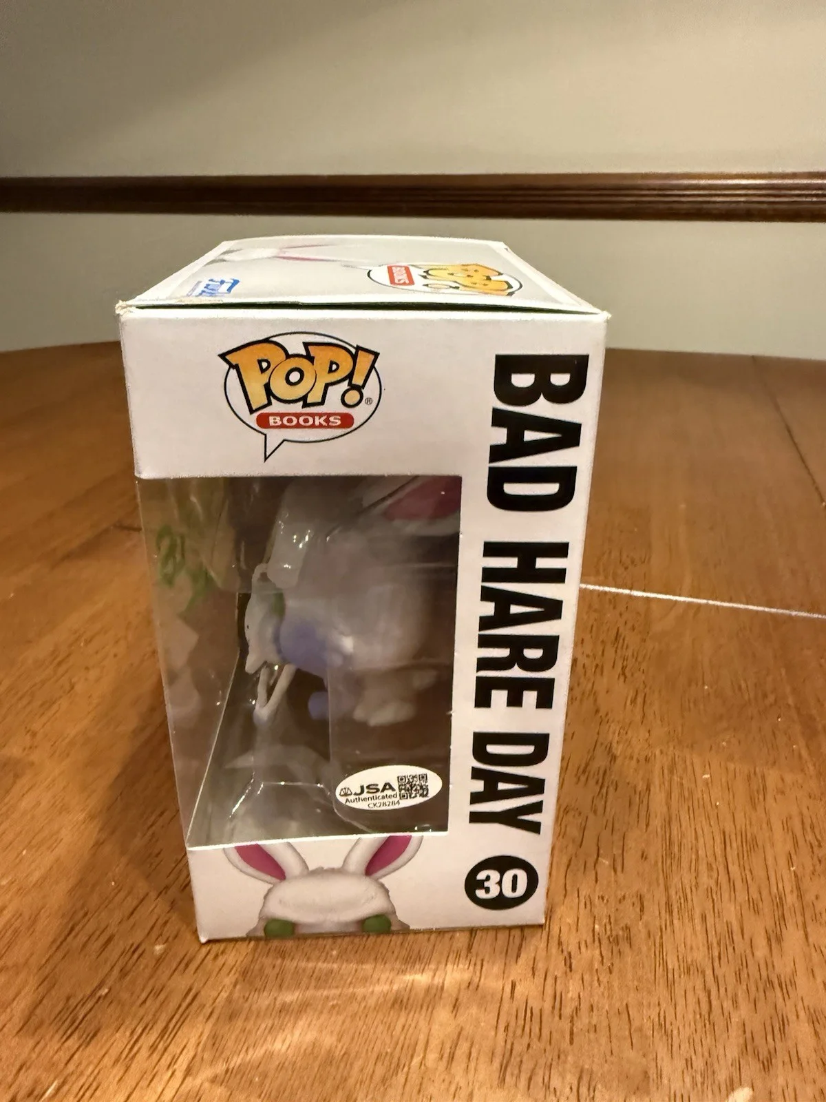 TIM JACOBUS — TIM JACOBUS SIGNED Bad Hare Day POP FUNKO GOOSEBUMPS JSA COA CK28284, изображение 3