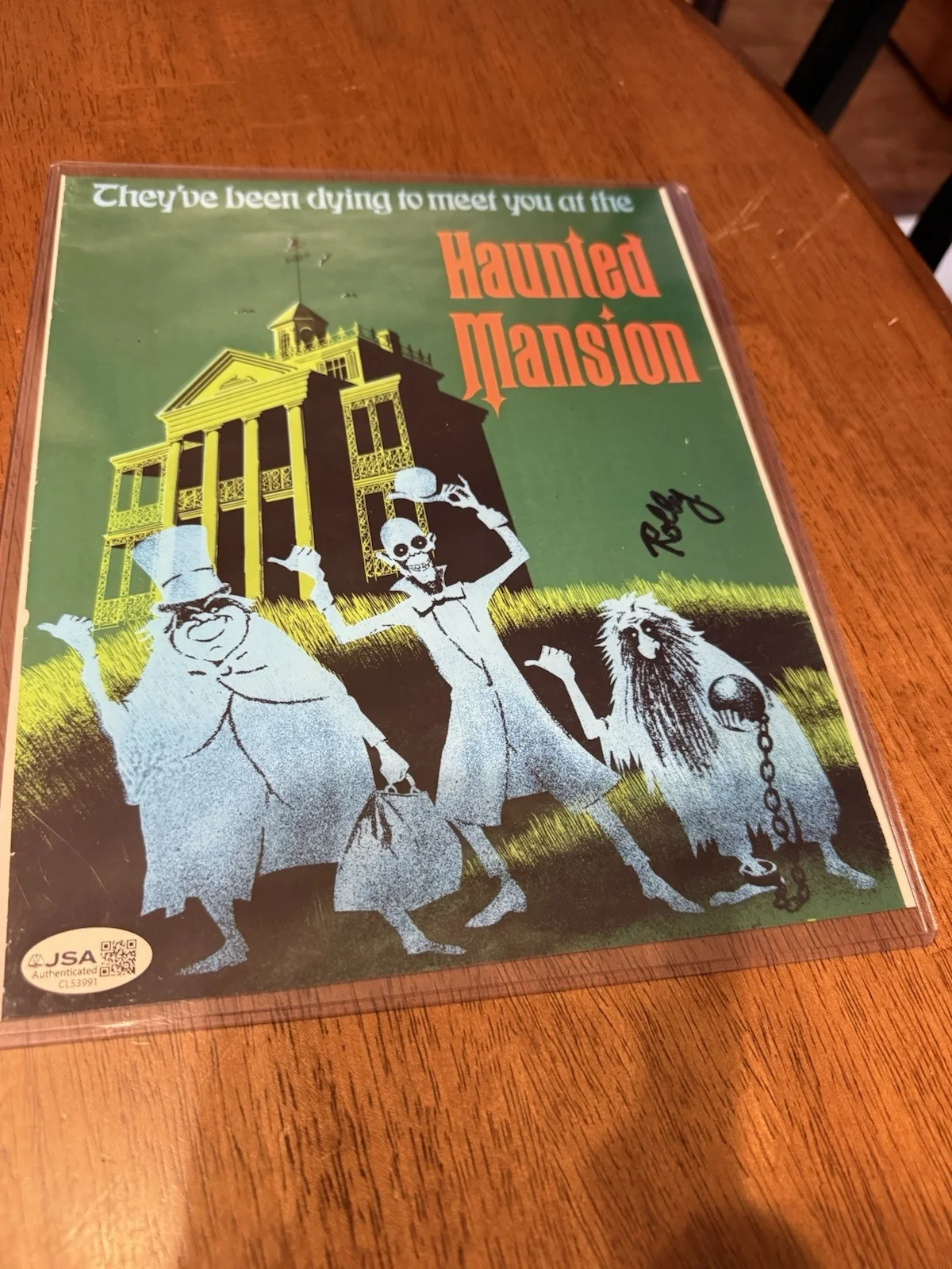 Rolly Crump — Rolly Crump signed autograph 8x10 Photo COA JSA Walt Disney Art Haunted Mansion, image 3