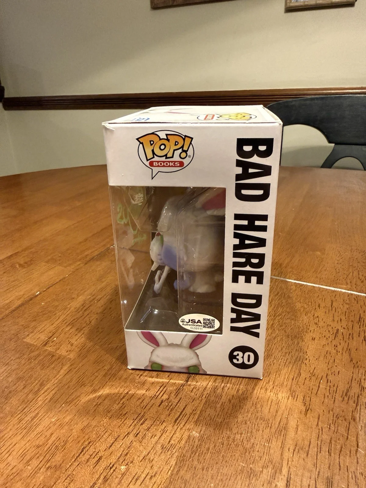 TIM JACOBUS — TIM JACOBUS SIGNED Bad Hare Day POP FUNKO GOOSEBUMPS JSA COA CL53111, изображение 4