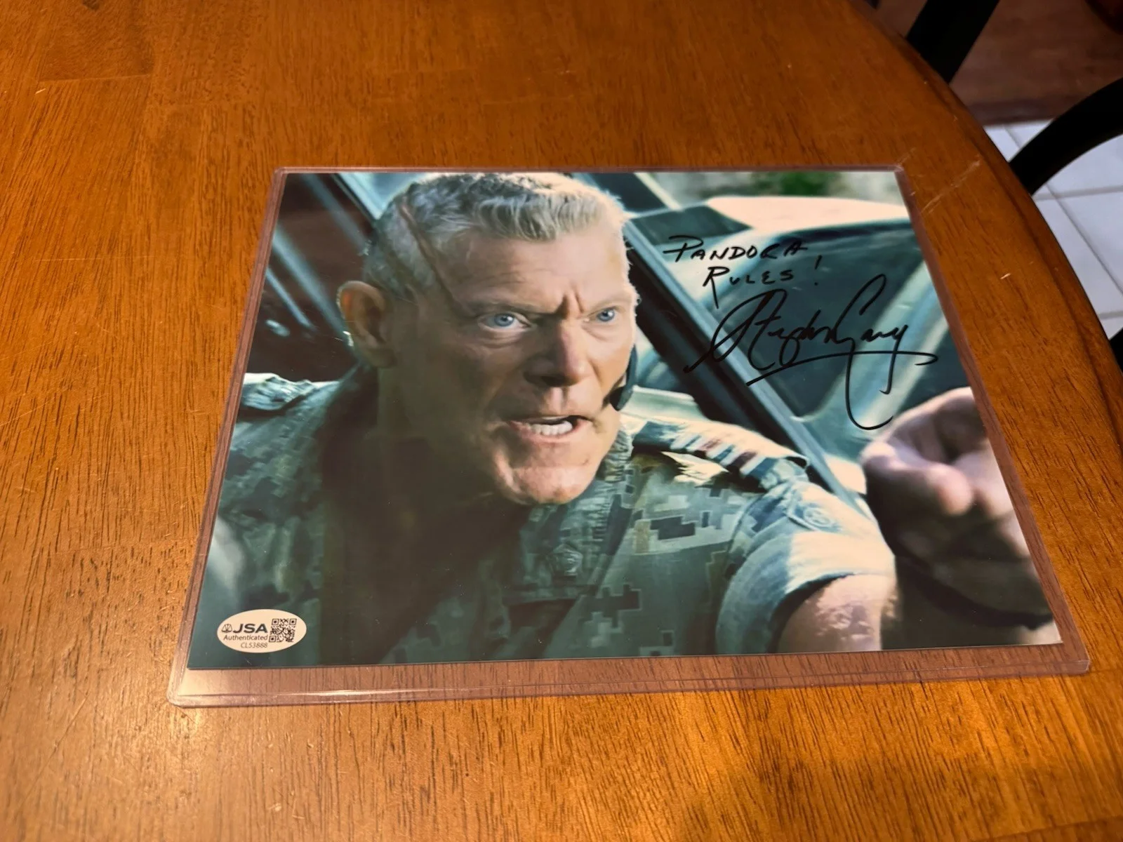 Stephen Lang Signed 8x10, Avatar, Miles Quaritch, JSA COA, image 3