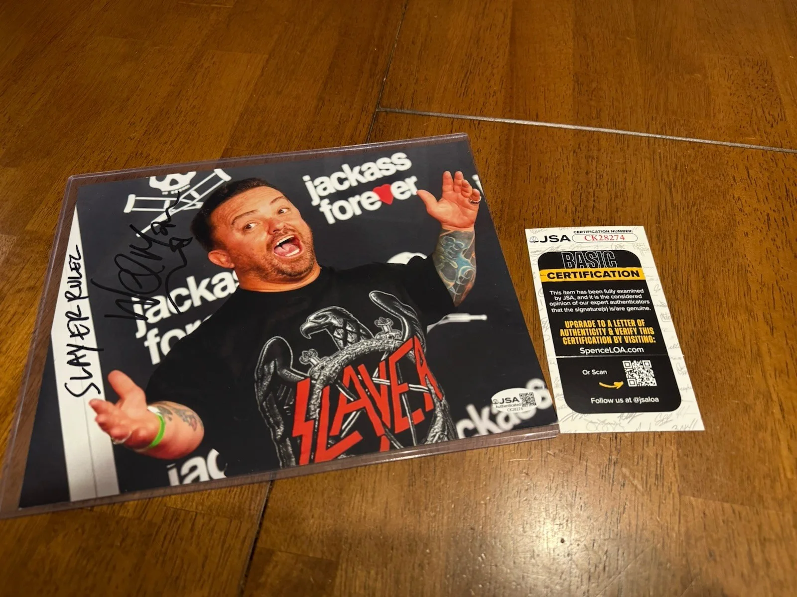 Weeman — Wee Man Signed Autographed 8X10 Photo Jackass JSA CK28274