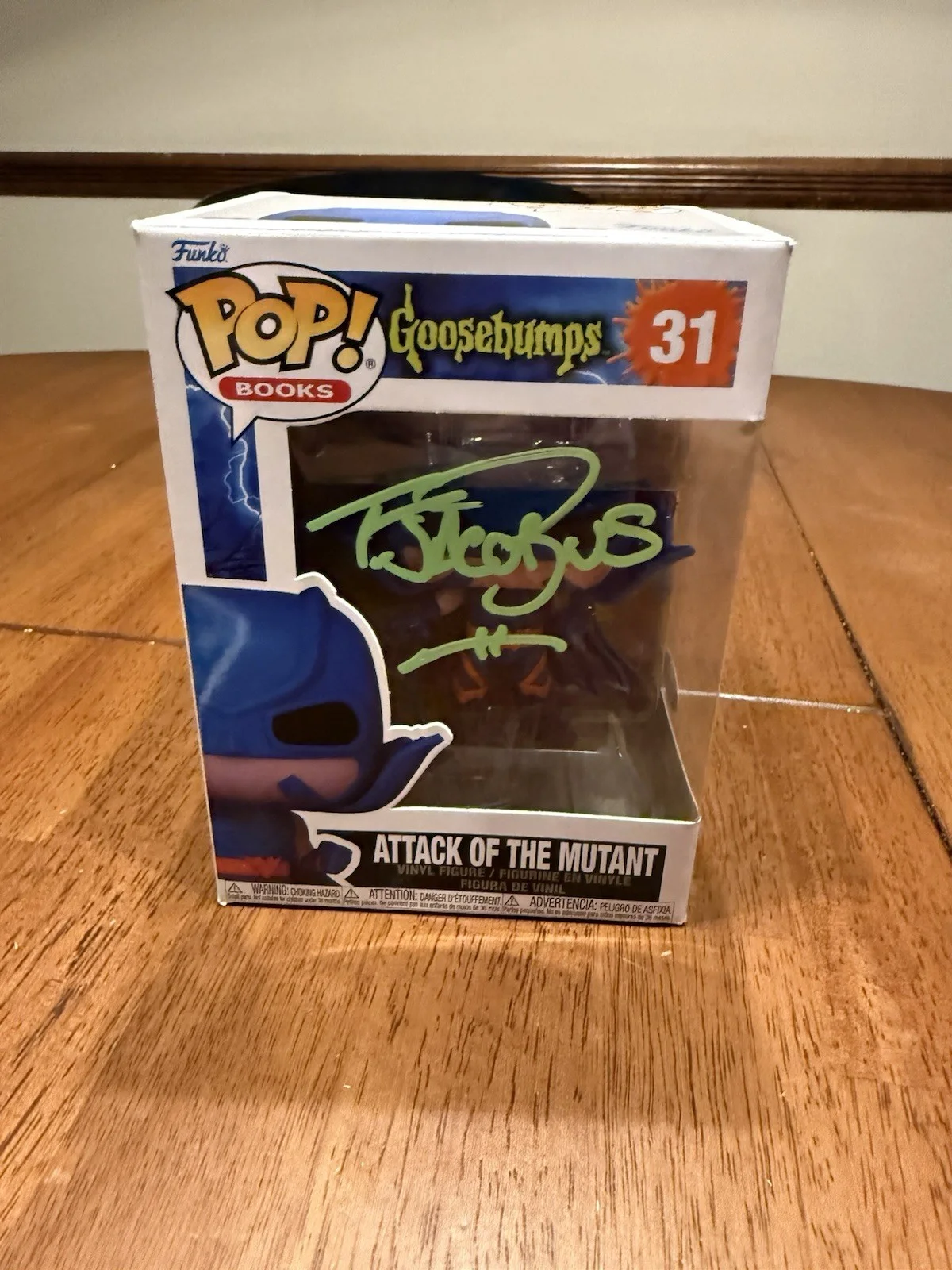 TIM JACOBUS — TIM JACOBUS SIGNED ATTACK OF THE MUTANT POP FUNKO GOOSEBUMPS JSA COA CJ84102, image 2