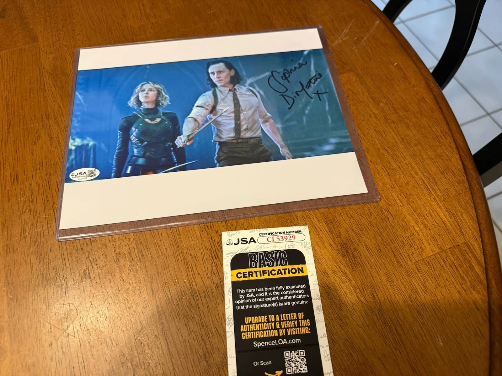Sophia Di Martino — Sophia Di Martino Signed Autographed LOKI 8x10 Photo JSA Authenticated #2