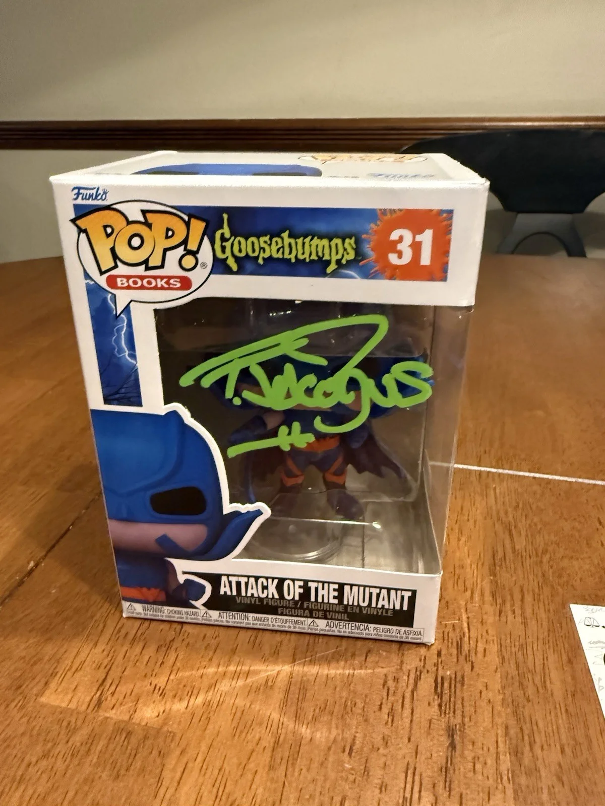 TIM JACOBUS — TIM JACOBUS SIGNED ATTACK OF THE MUTANT POP FUNKO GOOSEBUMPS JSA COA CK28003, image 2