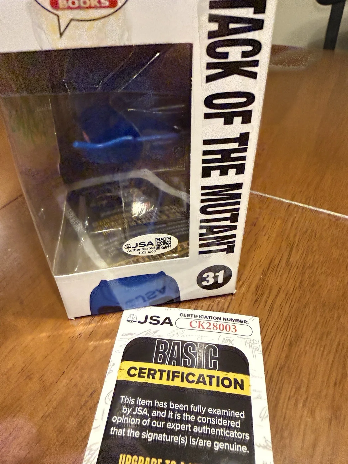 TIM JACOBUS — TIM JACOBUS SIGNED ATTACK OF THE MUTANT POP FUNKO GOOSEBUMPS JSA COA CK28003, image 3