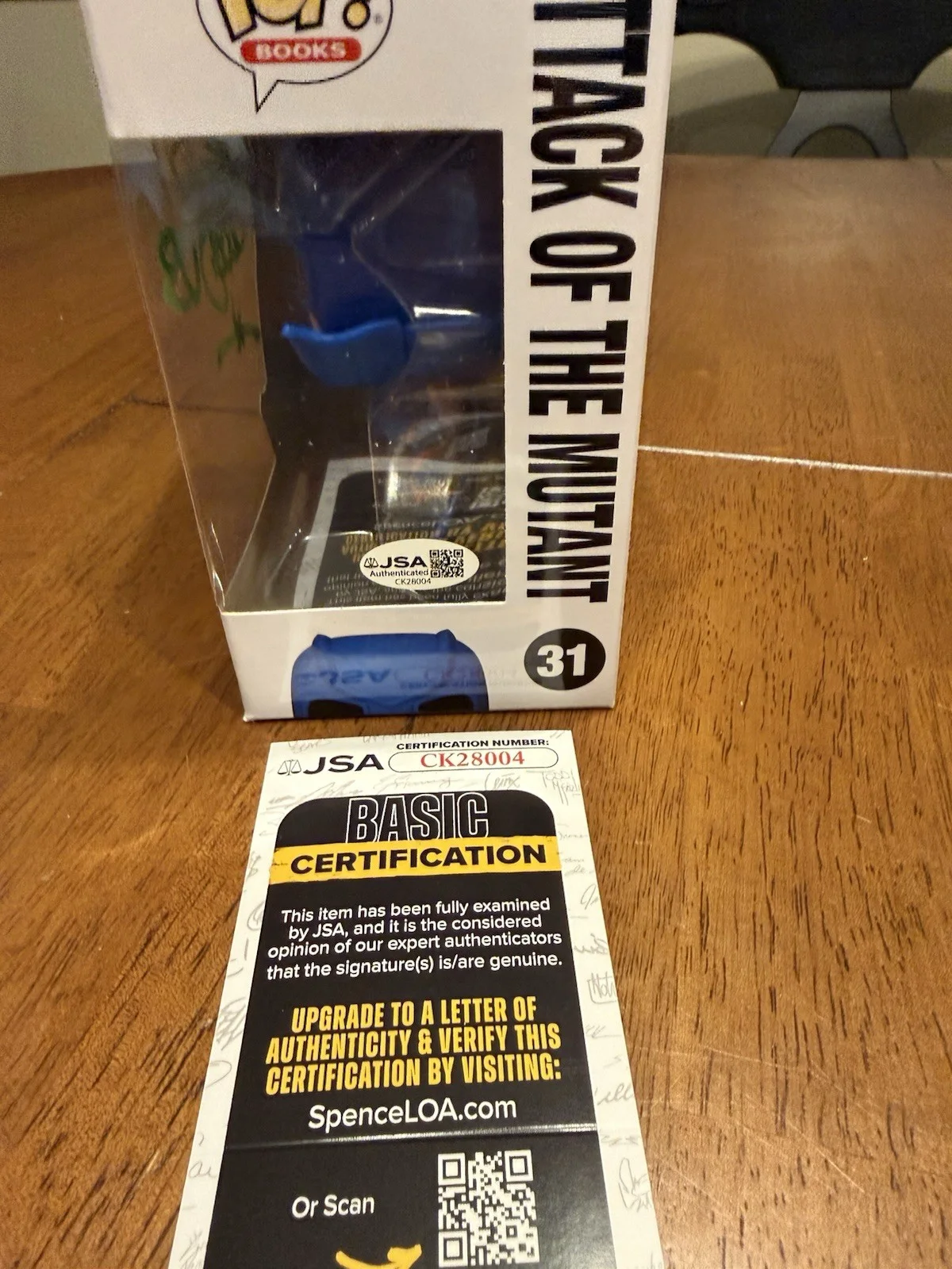TIM JACOBUS — TIM JACOBUS SIGNED ATTACK OF THE MUTANT POP FUNKO GOOSEBUMPS JSA COA CK28004, image 3