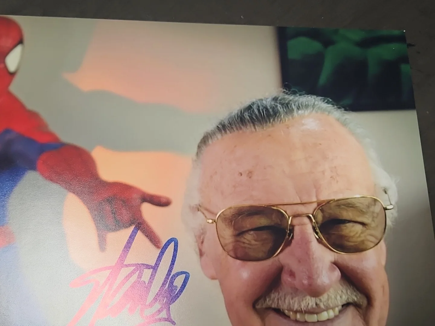 Stan Lee — Stan Lee Signed 11x14 Photo w/ Spiderman Marvel Comics - JSA COA Certified, image 4