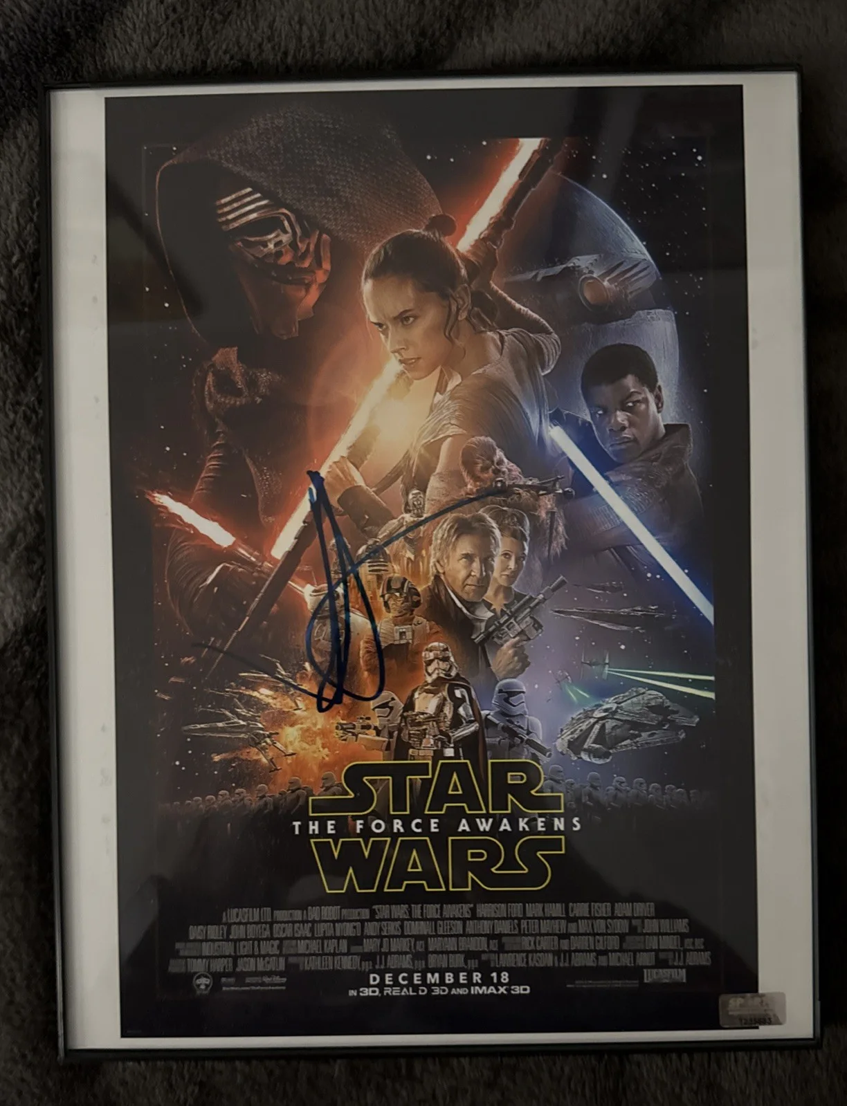 JJ Abrams — J.J. Abrams Signed Star Wars The Force Awakes Autographed 11x8 Picture