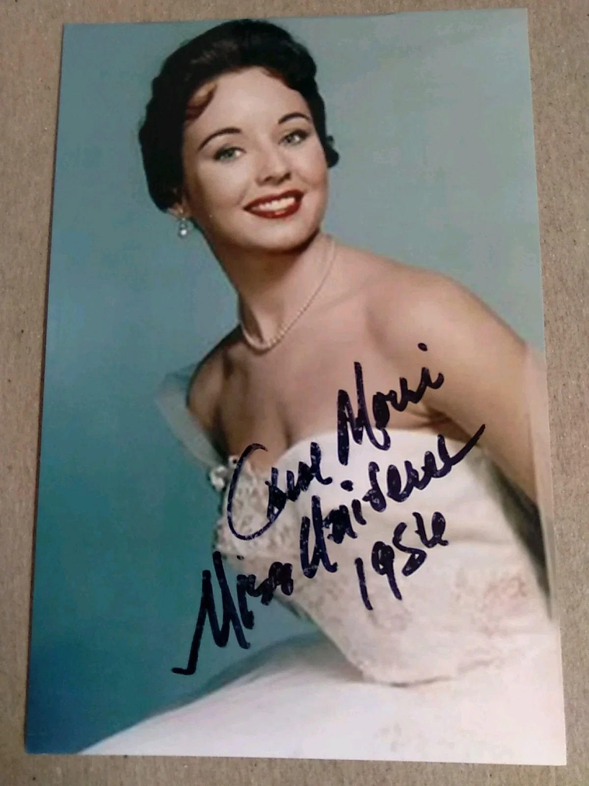 Carol Morris American Actress Model And Beauty Queen Autographed 6x4 Photo Signe, изображение 2