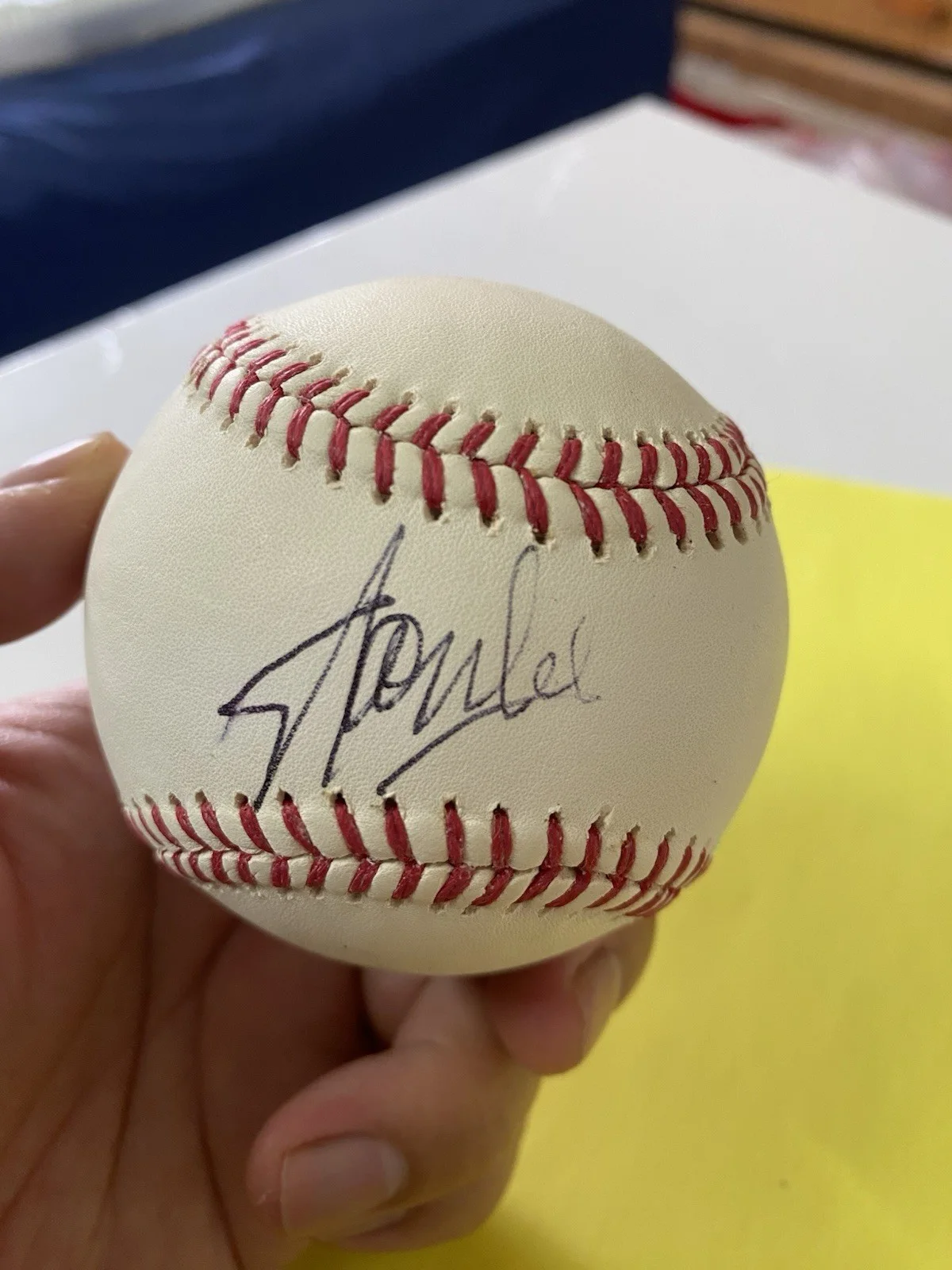 Signed STAN LEE Baseball Auto EXCELISOR APRROVED coa SLC-43217 Baseball RARE, image 3