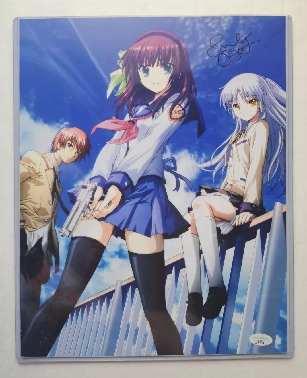 EMILY NEVES as Angel Signed Autographed Angel Beats 11x14 Mini Poster Photo JSA, изображение 3