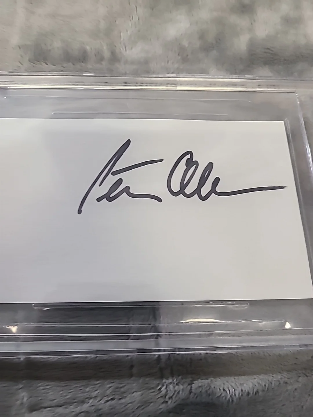 Peter Cullen Signed Index Card Beckett Certified Predator Optimus Prime, image 3