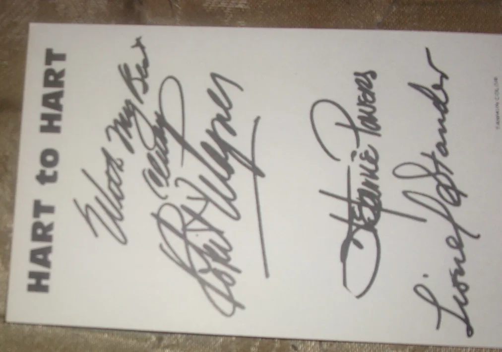 Stefanie Powers signed postcard from Hart to Hart, image 2