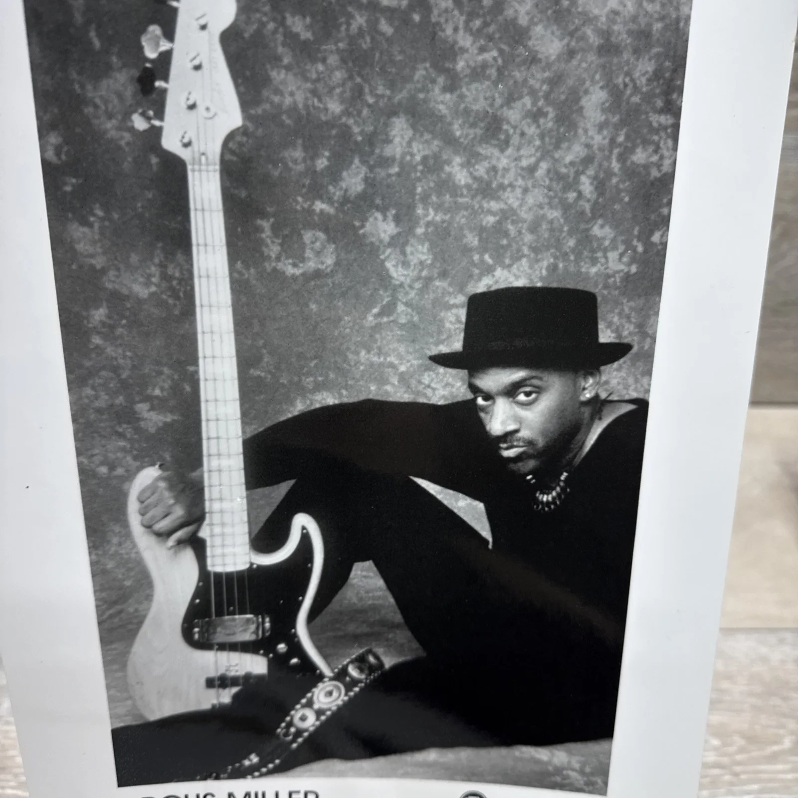 Marcus Miller 8x10 inch Headshot/Press Photo Black & White Telarc 3 Deuces, image 4