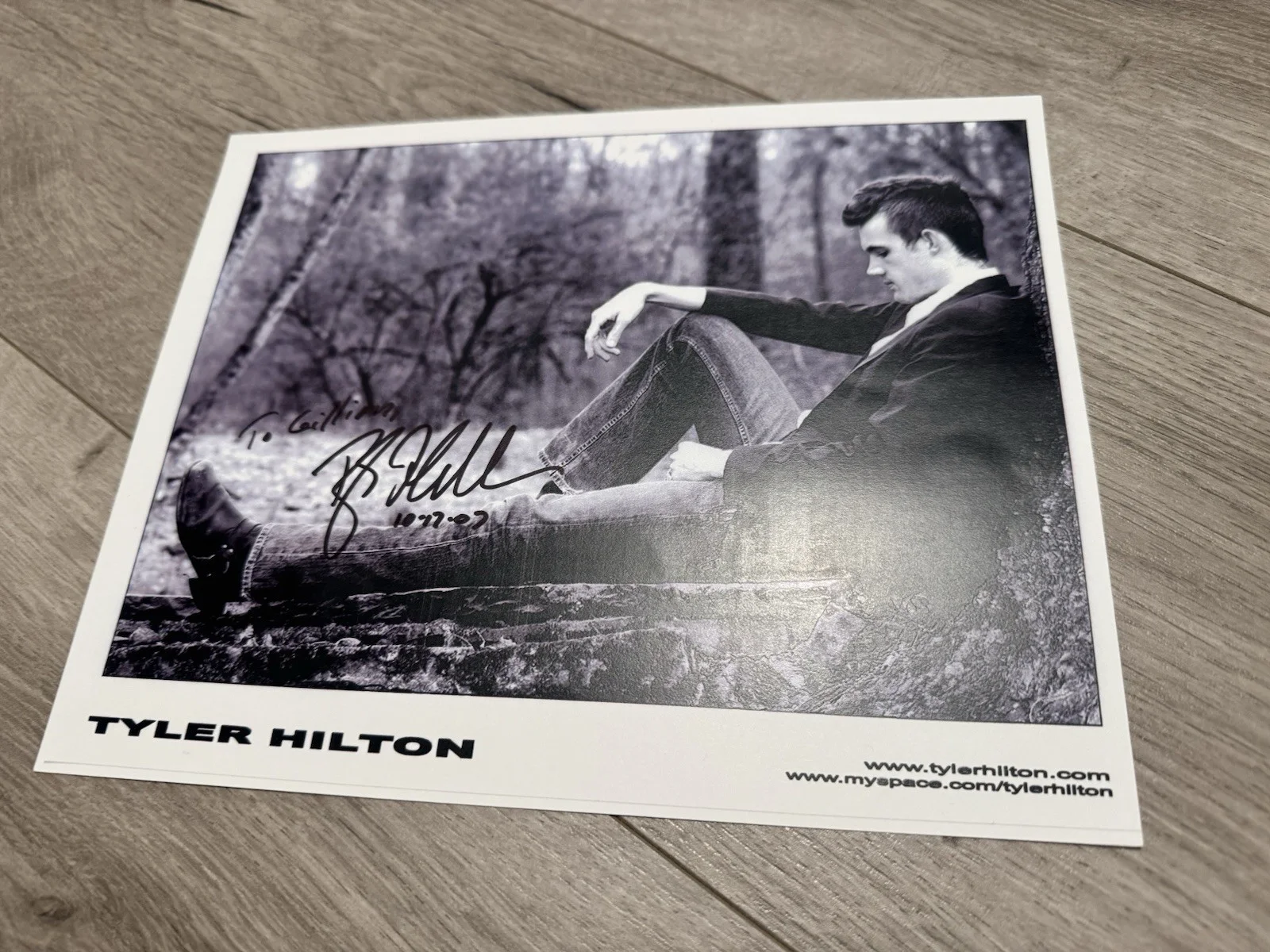 Tyler Hilton 8x10 Signed Photo - One Tree Hill, image 4
