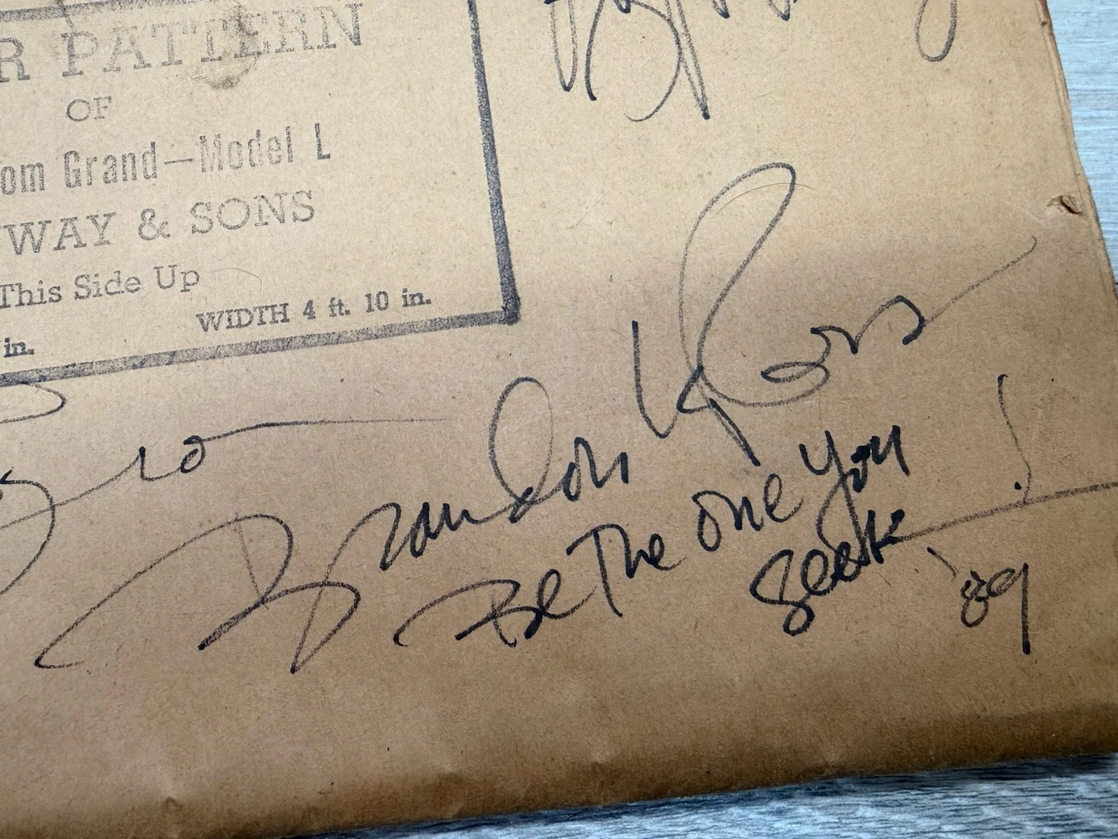 1989 Signed Steinway Floor Pattern: Ralph Peterson Jr, Don Byron, Craig Harris +, image 4