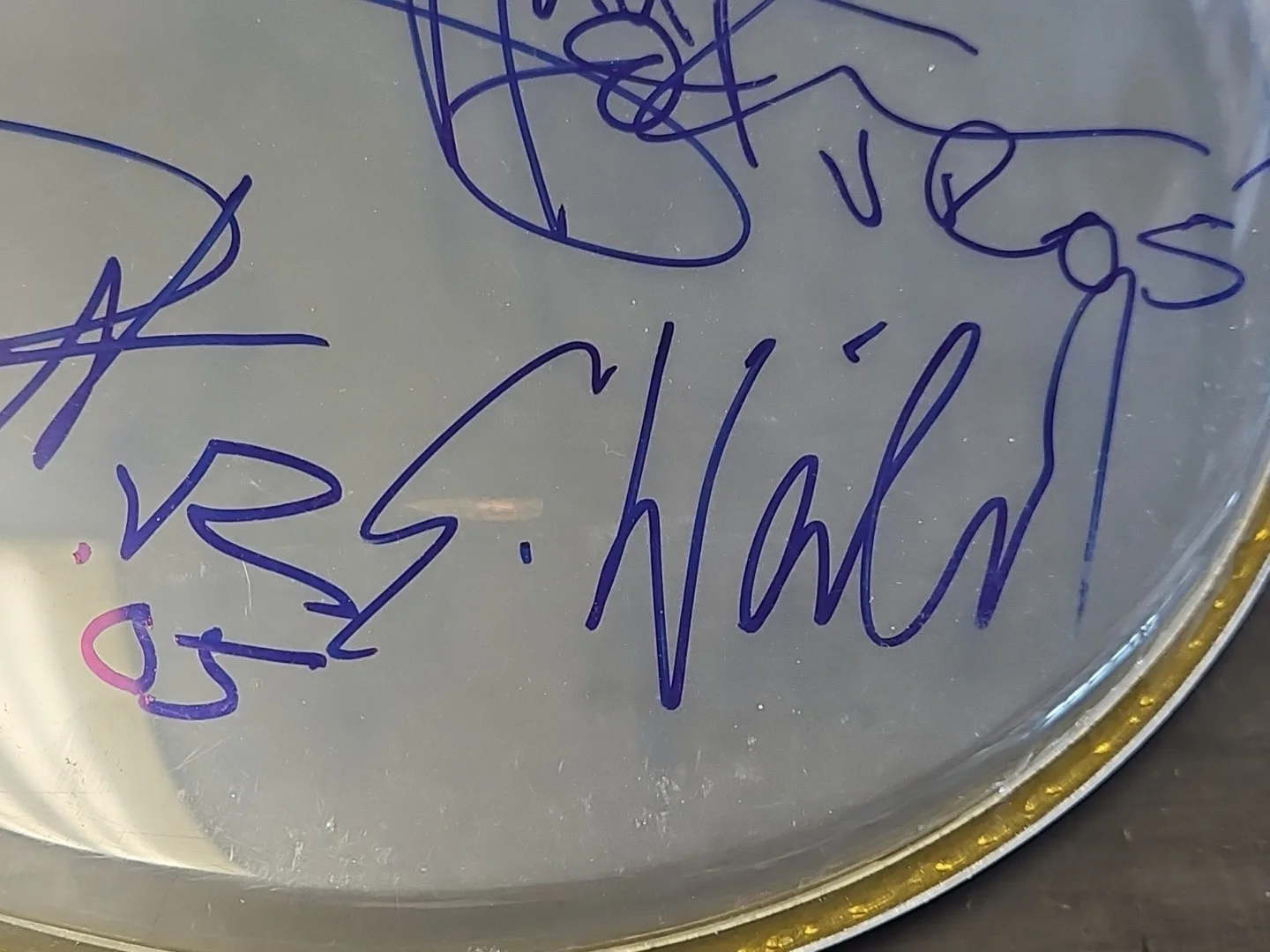 Velvet Revolver SIGNED Drumhead Scott Weiland Slash Duff McKagan Matt Sorum DK, изображение 2