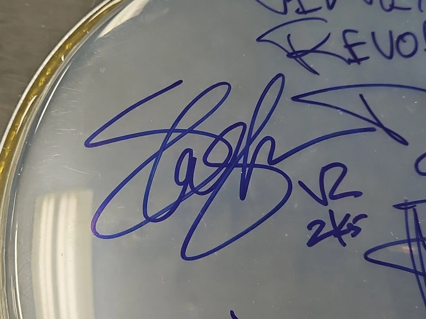 Velvet Revolver SIGNED Drumhead Scott Weiland Slash Duff McKagan Matt Sorum DK, изображение 4