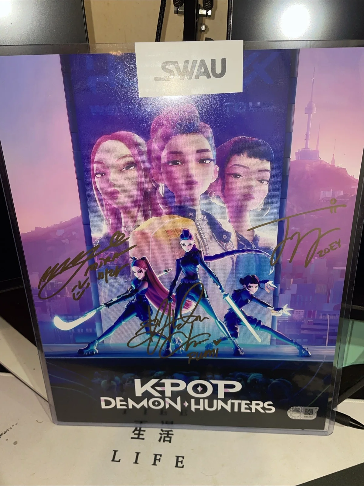 Arden Cho Ji-young Yoo May Hong Signed KPop Demon Hunters Autograph SWAU, изображение 2