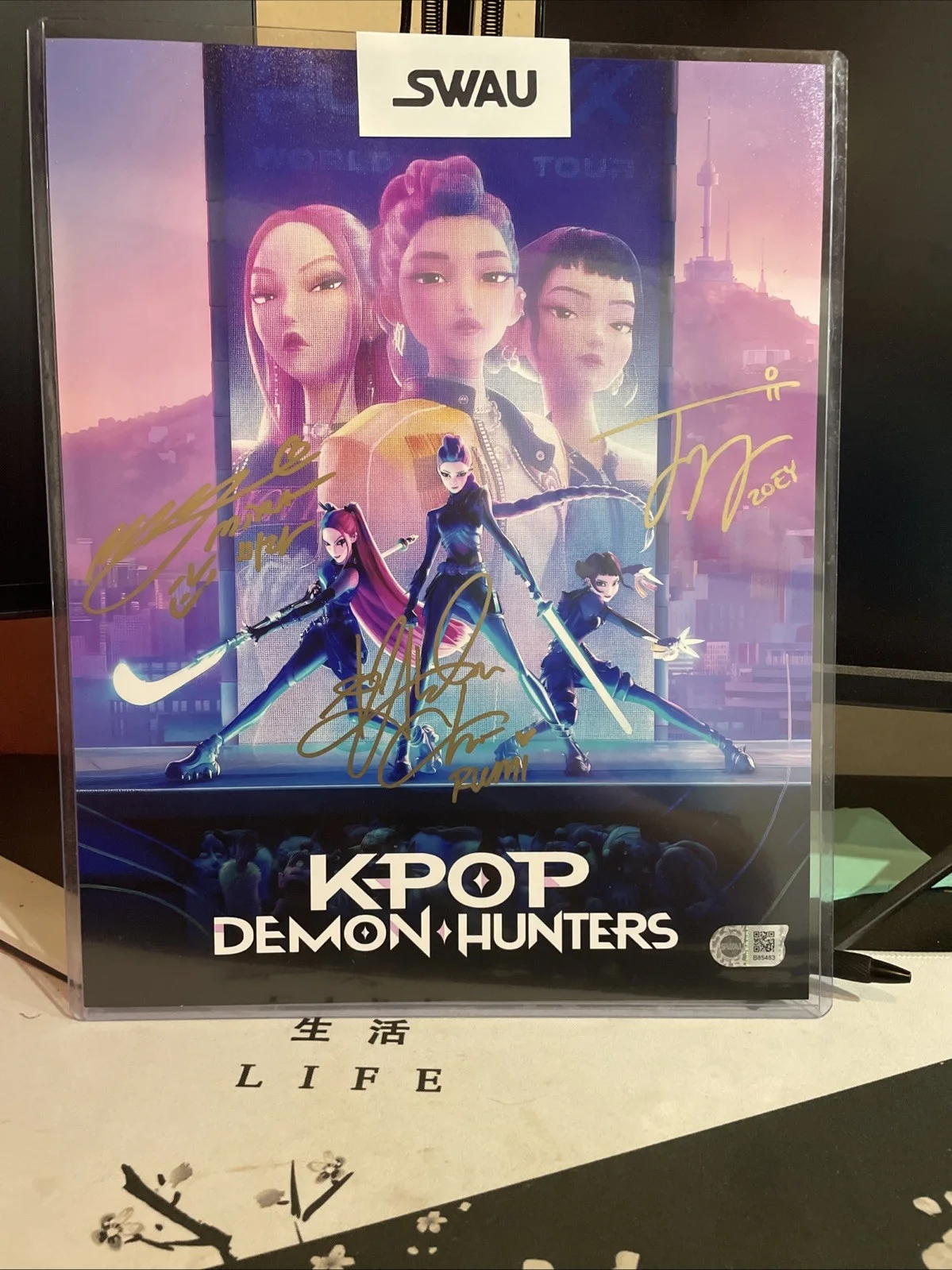 Arden Cho Ji-young Yoo May Hong Signed KPop Demon Hunters Autograph SWAU, изображение 5