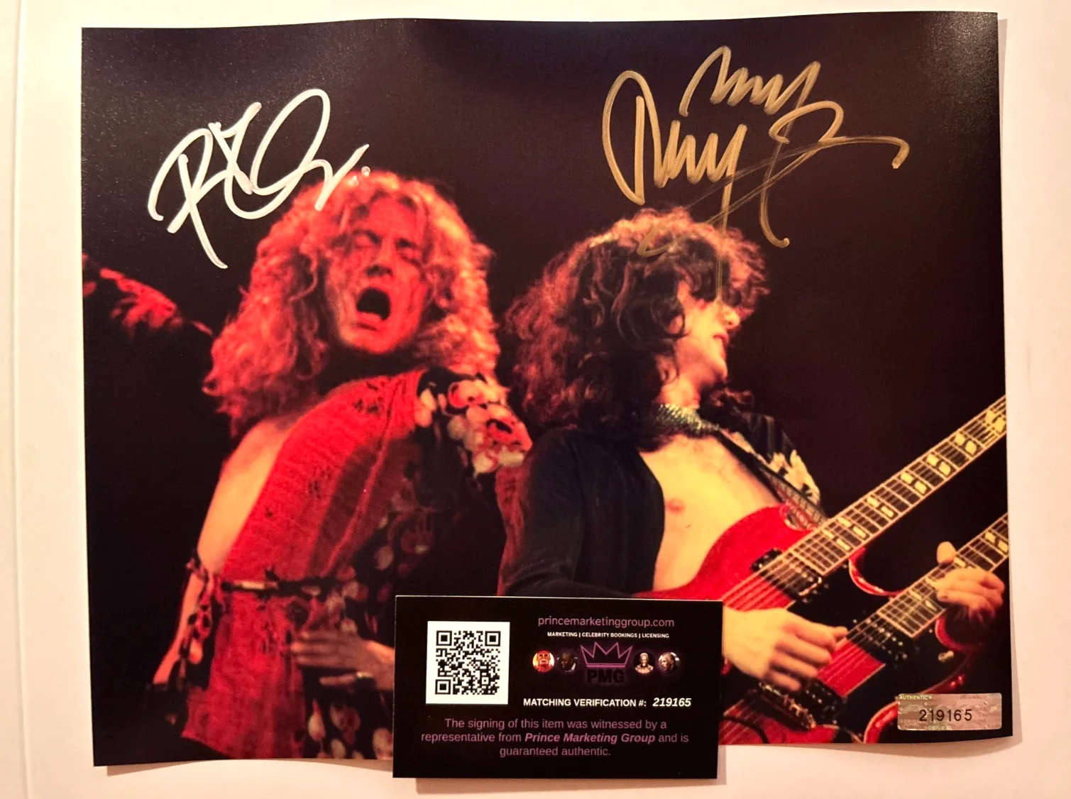 LED ZEPPELIN Signed 8x10" Authentic Original Autograph GENUINE w/COA, image 5