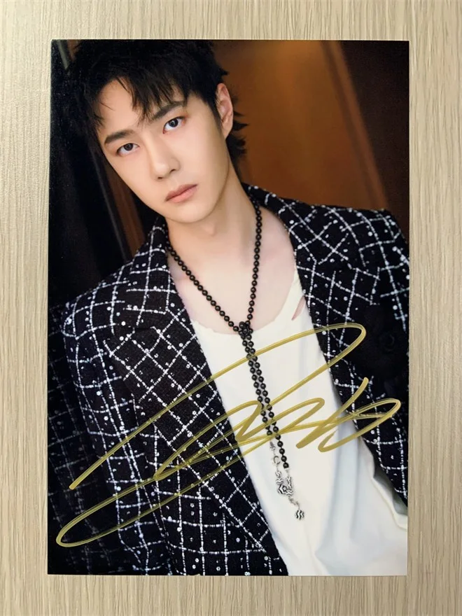 6" Wang Yibo 王一博 Hand Signed Autographed Photo Autographs Collection Original#, изображение 4