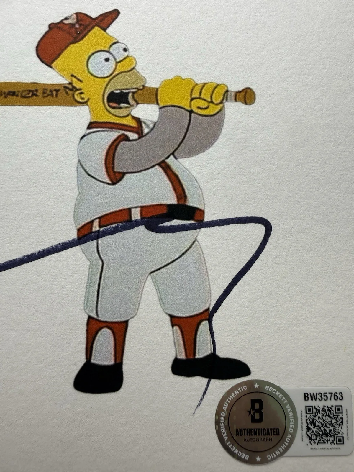 James L Brooks — James L Brooks Signed 8x10 The Simpsons “Homer at Bat” Script Cover Beckett COA, изображение 3