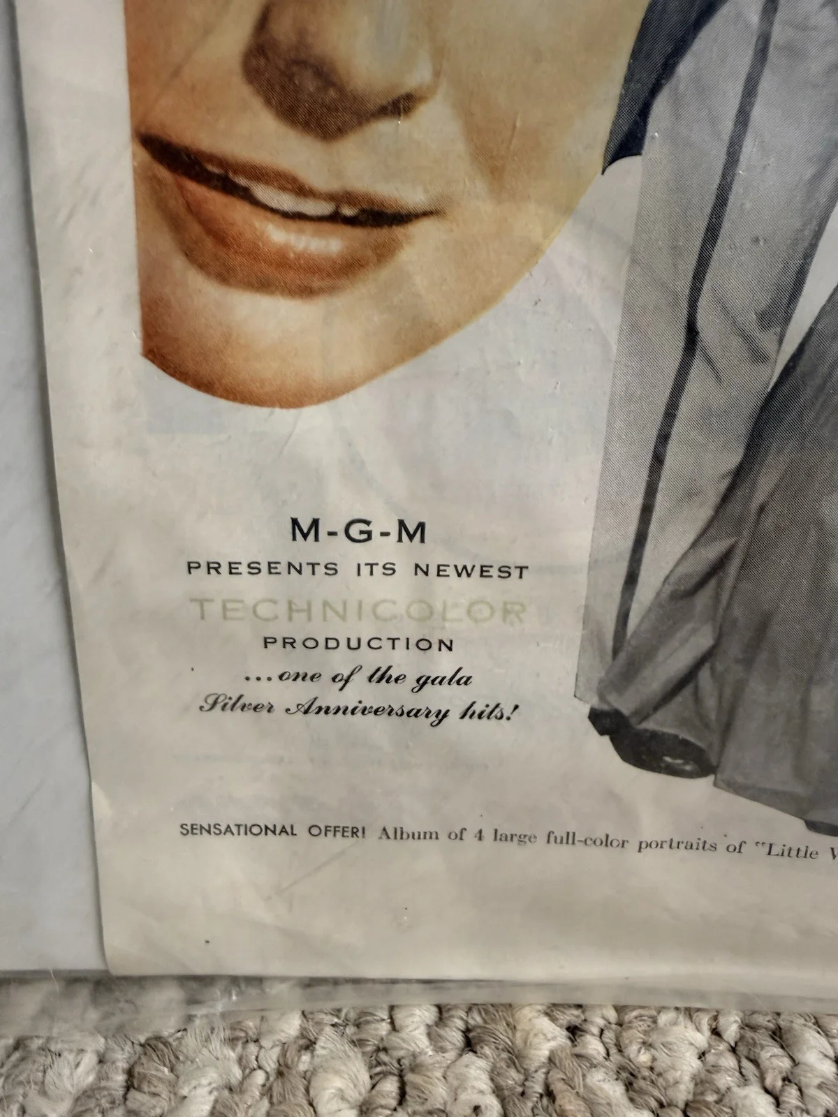 Margaret O'Brien 1949 Movie Ad Little Women Liz Taylor June Allison Leigh, изображение 4