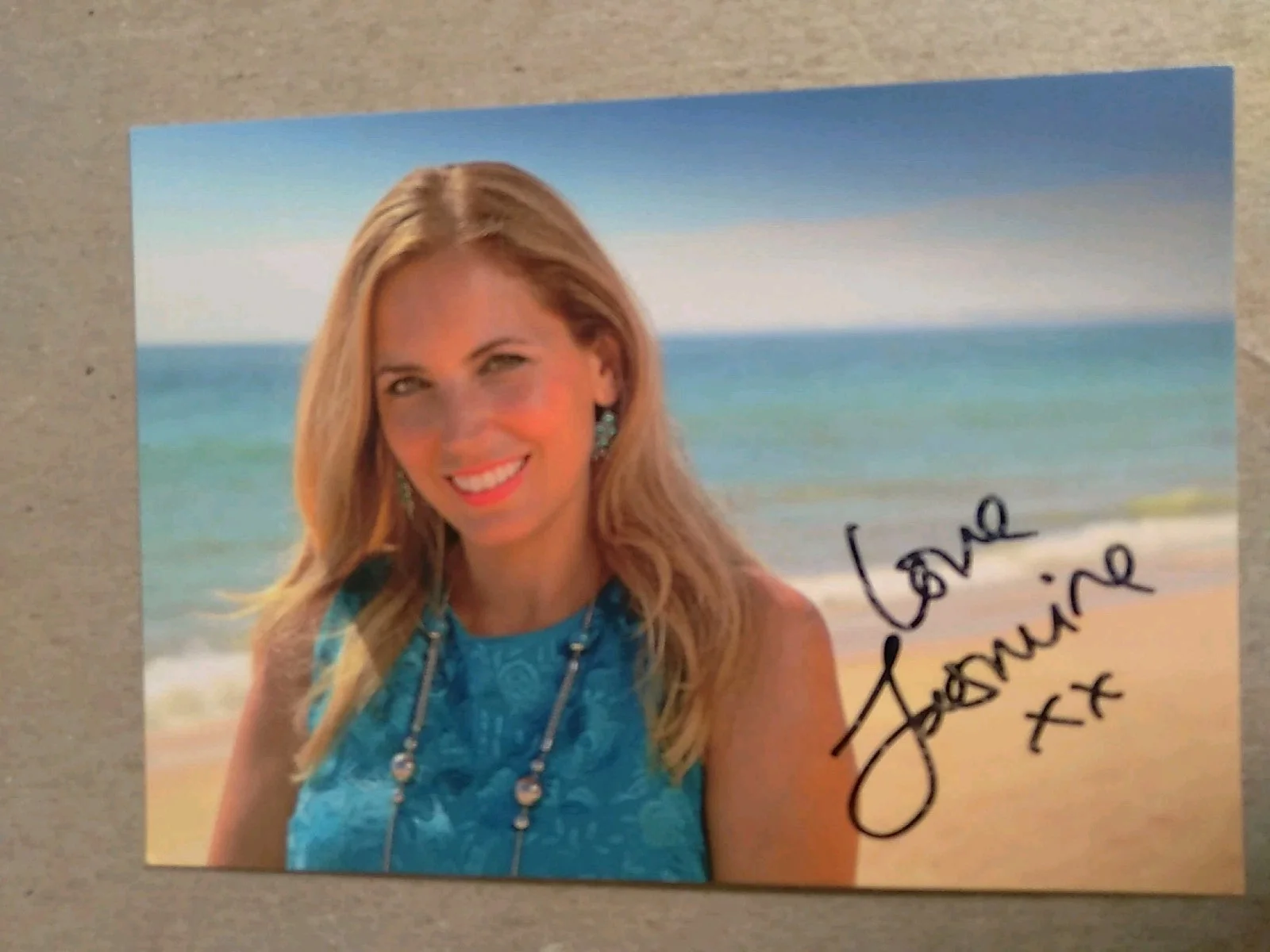 Jasmine Harman English Writer TV And Radio Presenter Autographed 6x4 Photo..., изображение 2