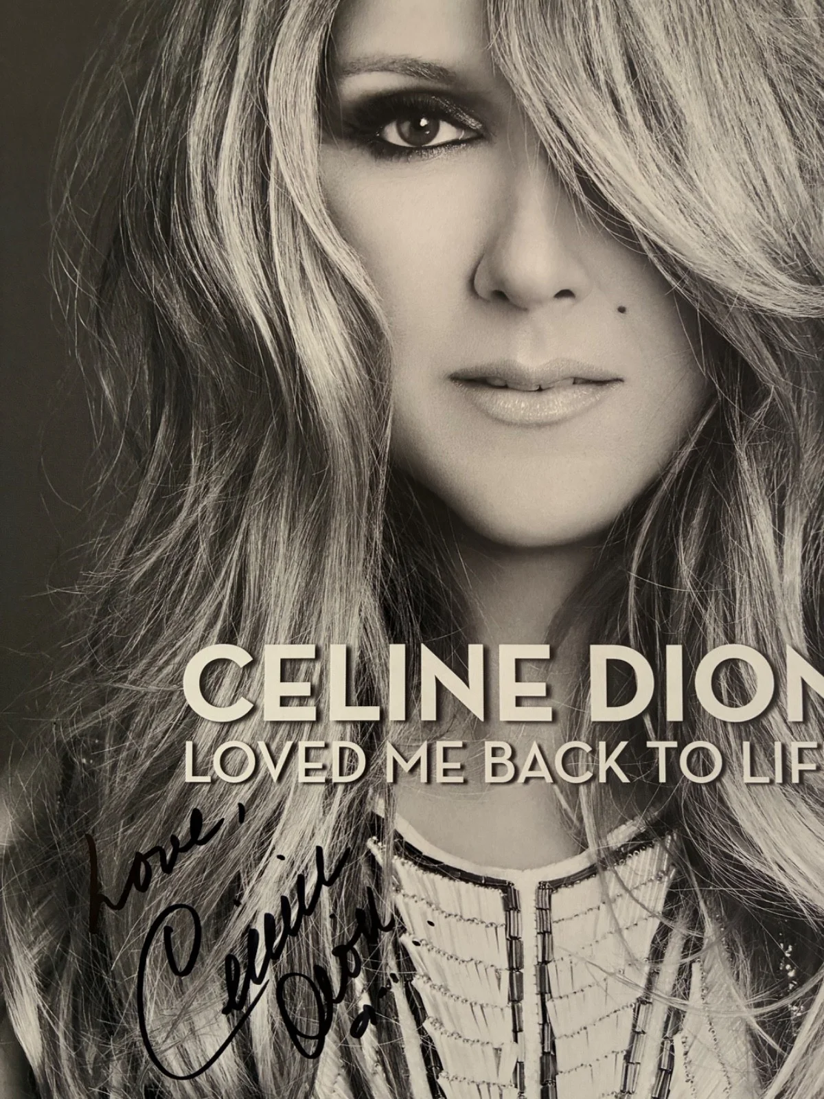 CELINE DION Signed "Loved Me Back to Life" 12x12 Promo Flat LP Autograph COA, изображение 2