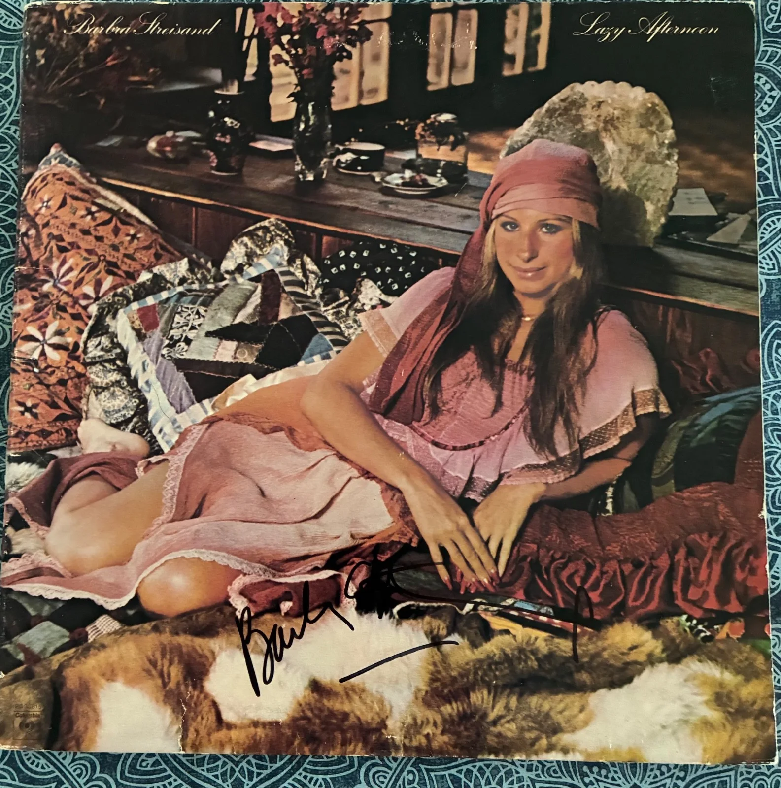 Barbra Streisand Authentic Signed Record Jacket Cover Only UNPERSONALIZED W/ COA, image 3