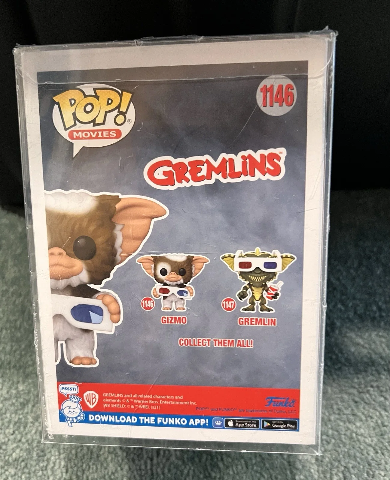 Howie Mandel Joe Dante — Gremlins Howie Mandel & Joe Dante Dual Signed Funko Pop Gizmo #1146 OCCM Cert, изображение 3