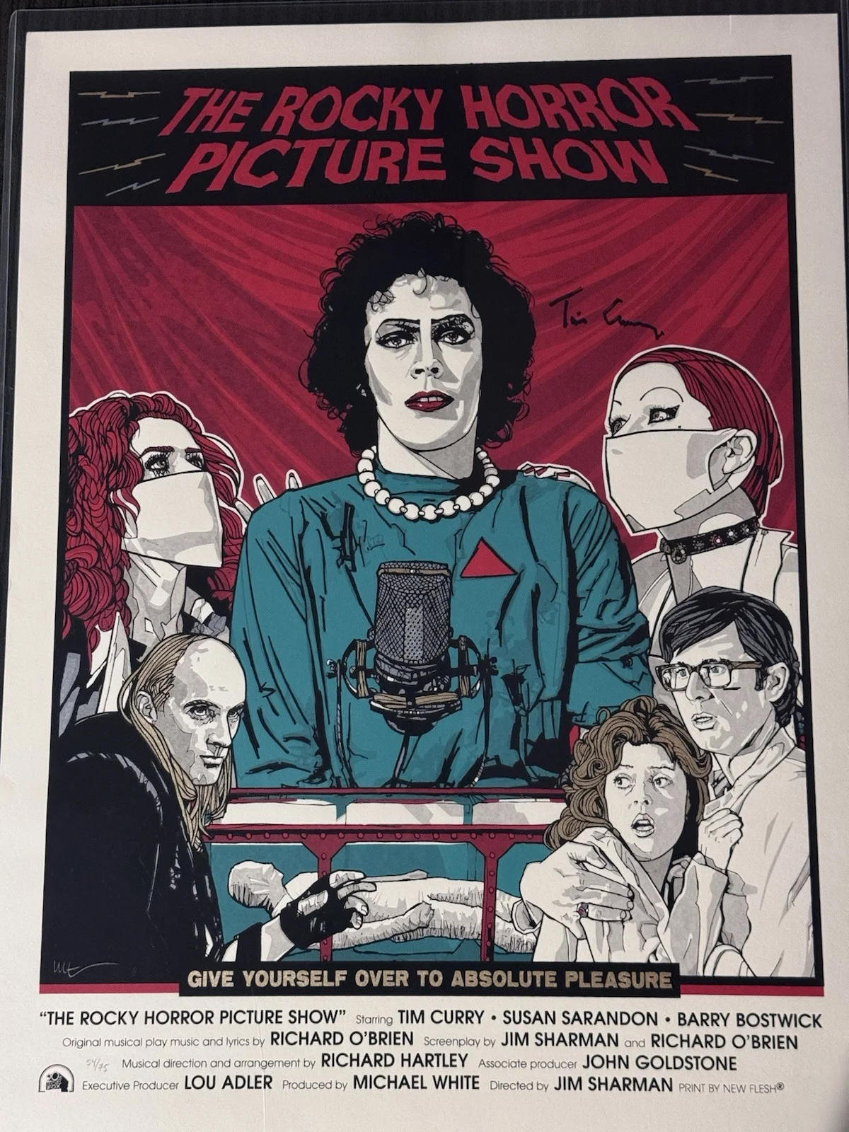 Tim Curry — The Rocky Horror Picture LIMITED TO 75 Signed Tim Curry Beckett Authenticated