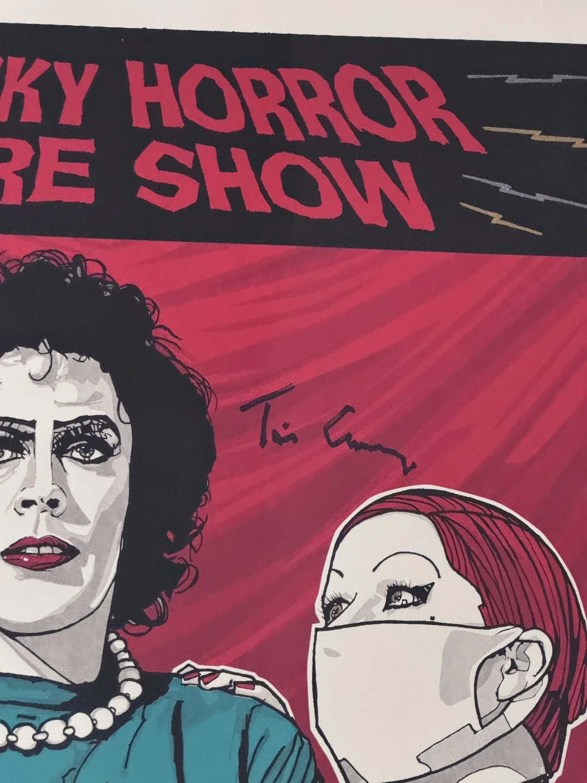 Tim Curry — The Rocky Horror Picture LIMITED TO 75 Signed Tim Curry Beckett Authenticated, изображение 2