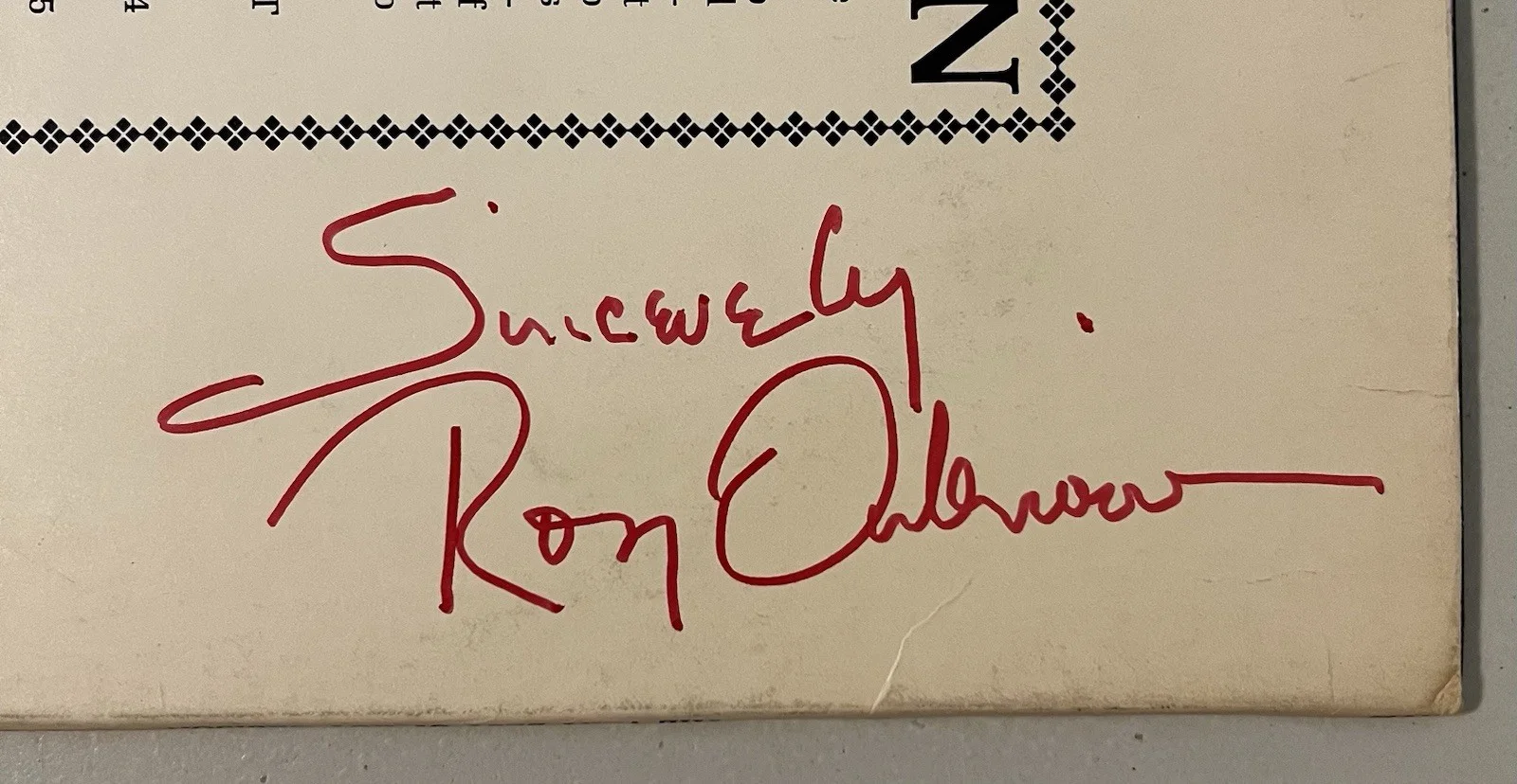 Roy Orbison Signed Record Album Autographed Hand Signed With COA, image 3