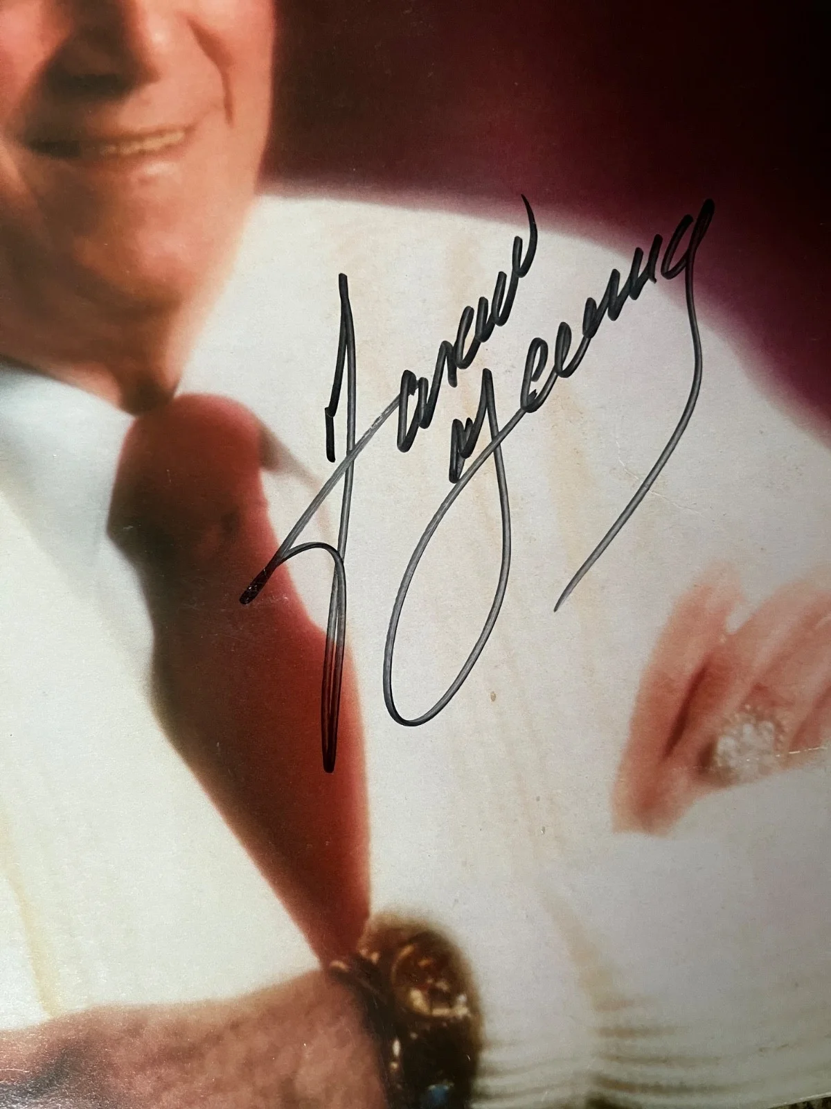 FARON YOUNG Autograph Signed 1970's Vinyl Record Jacket Country, image 2
