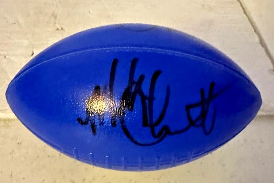 Rockin Roadhouse Tour Signed Football Mark Chestnutt Joe Diffie Tracy Lawrence, изображение 2