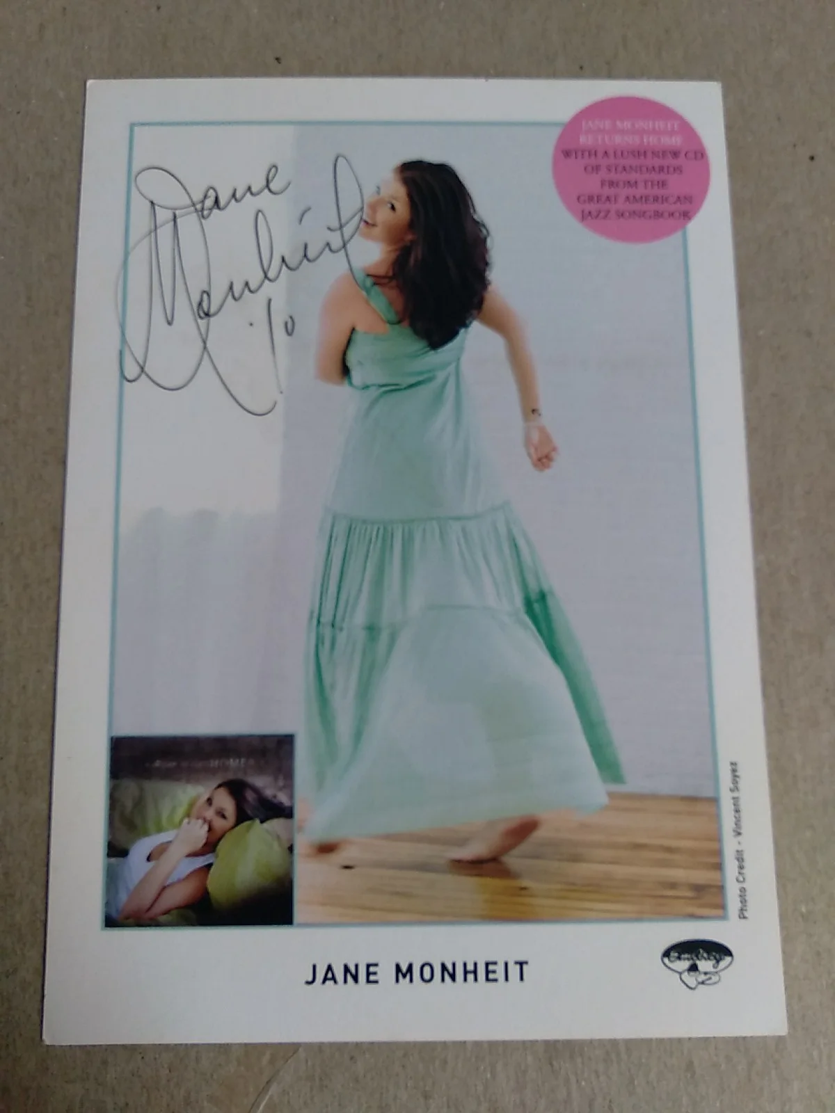 Jane Monheit American Jazz And Traditional Pop Singer Autographed 6x4 Flyer.., image 2